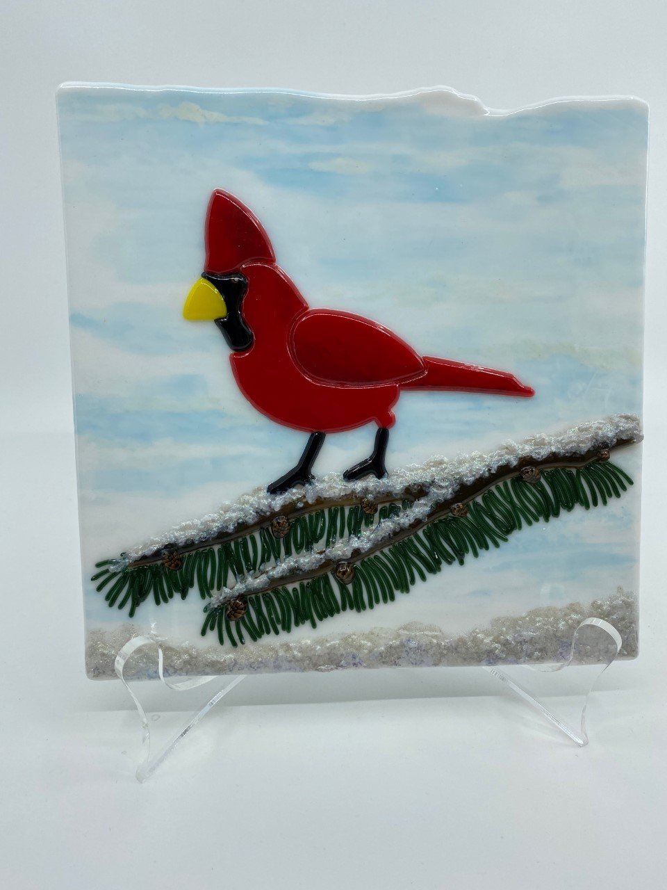 Cardinal in Winter by Charlotte Kay