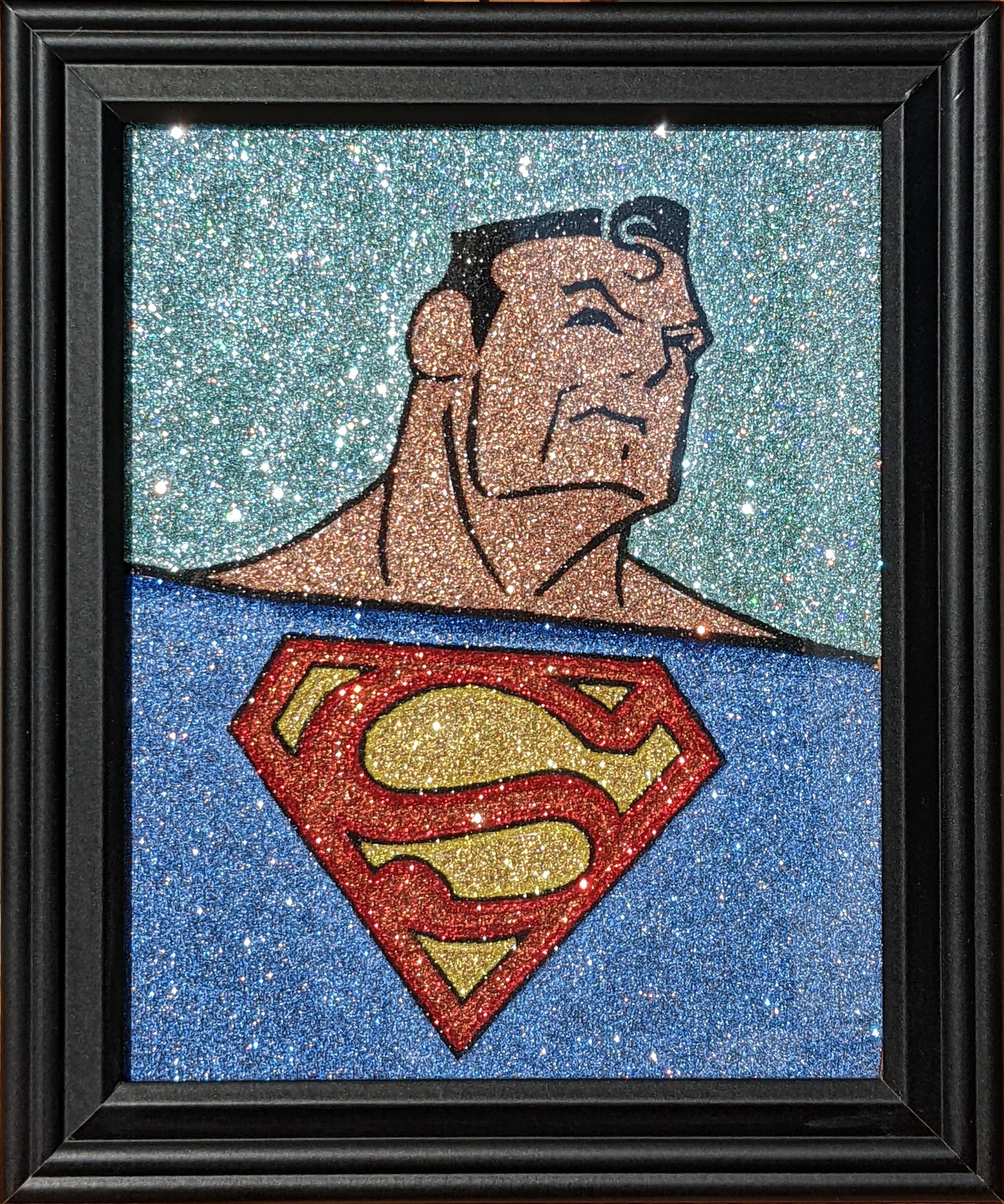 SUPERMAN (aka SuperGlitterMan) by Charlene Kelley