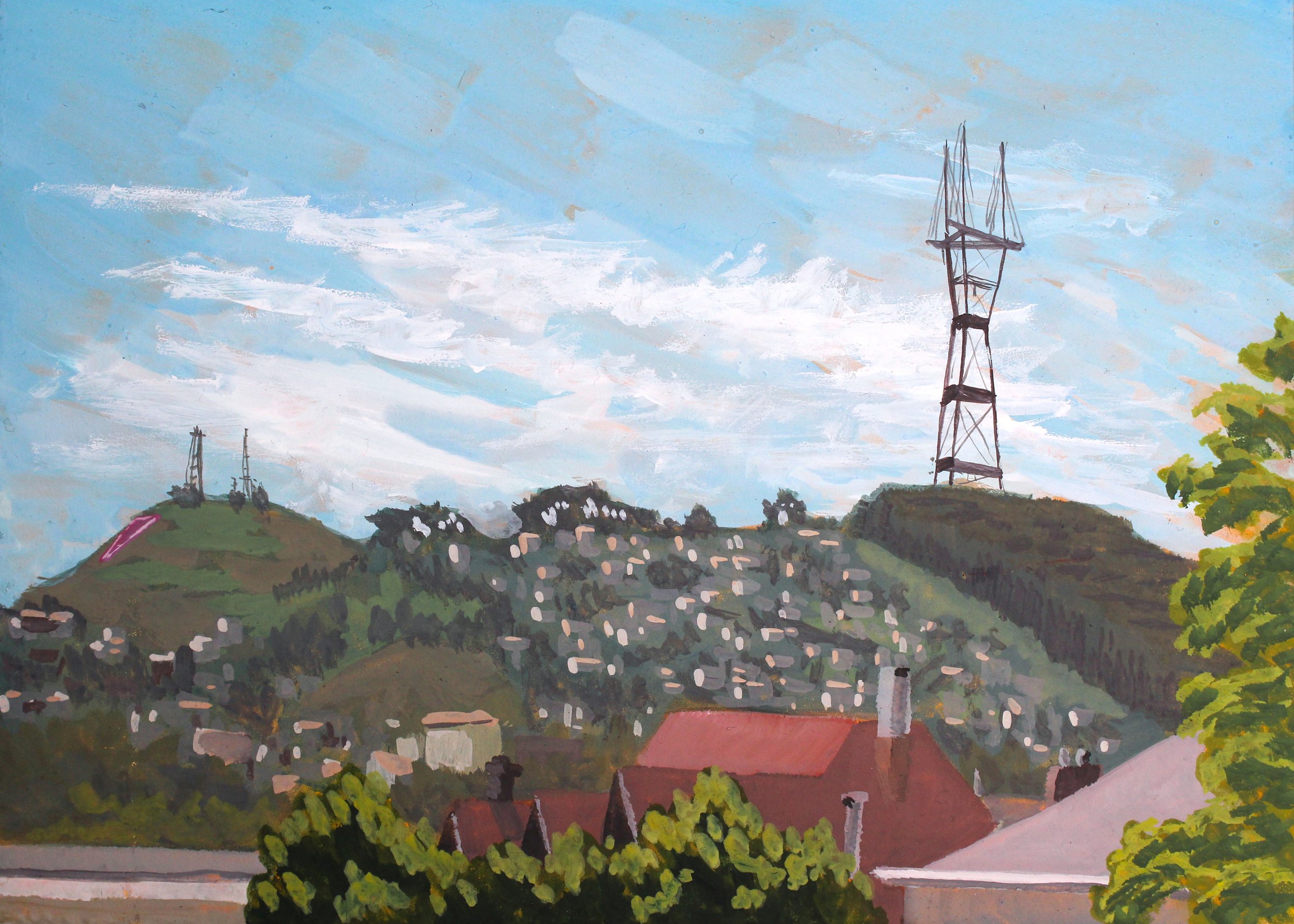 Sutro Tower Sky by Nathaniel J. Bice