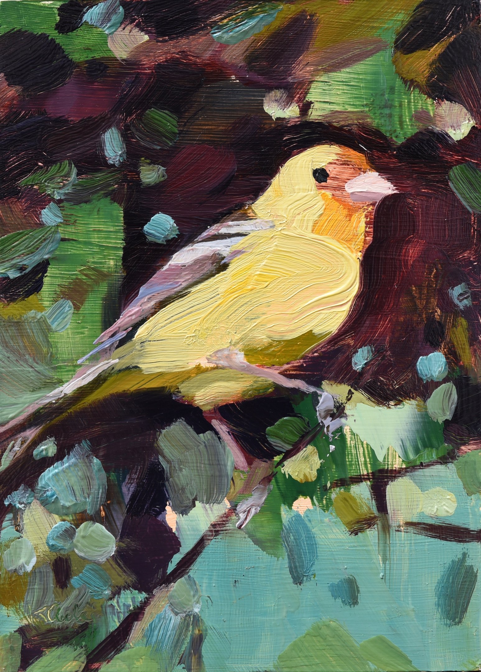 Western Tanager I by Kanna Aoki