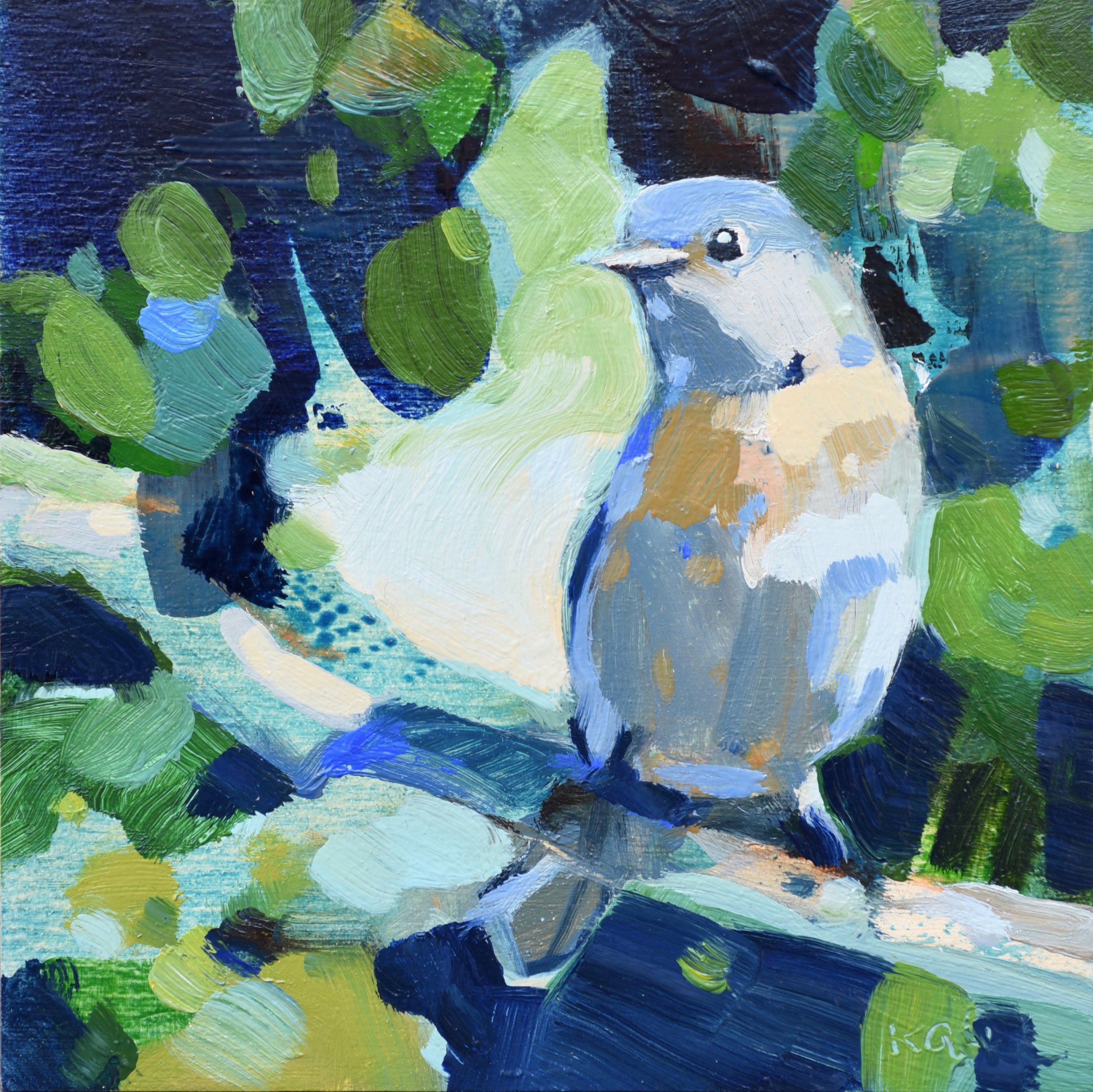 Western Bluebird II by Kanna Aoki