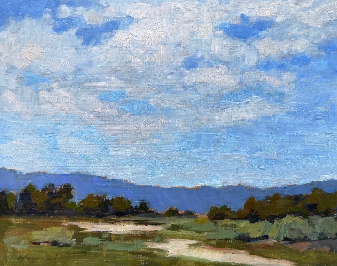 Clouds Over Baylands by Michael Chamberlain