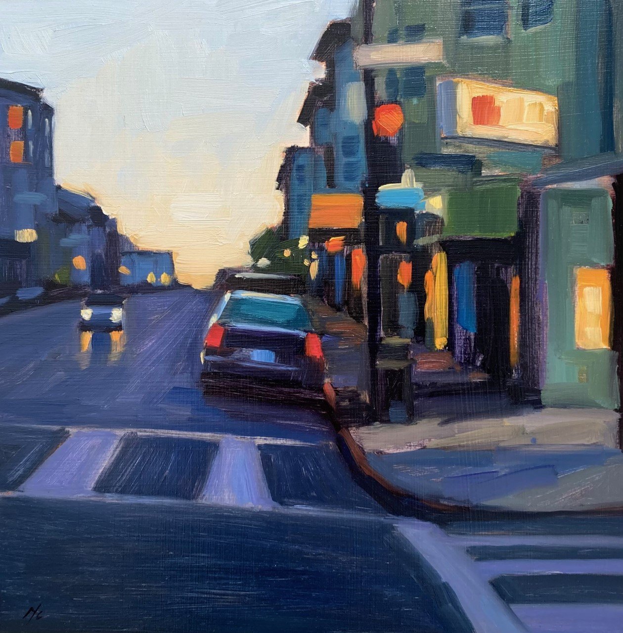 Dusk on Polk by Michael Chamberlain