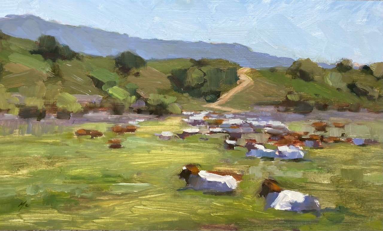 Hills and Goats by Michael Chamberlain