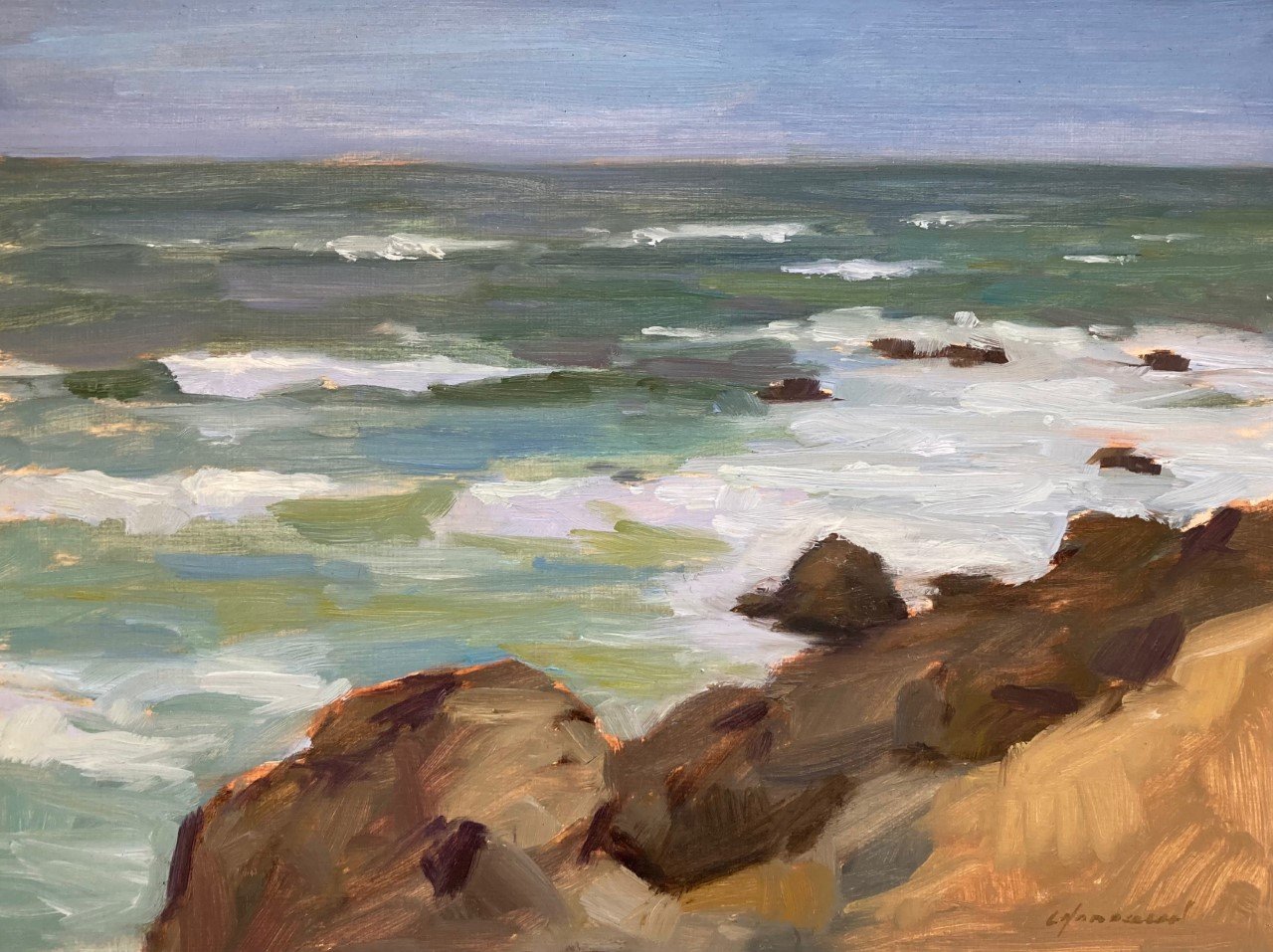 Summer Surf, Moss Beach by Michael Chamberlain