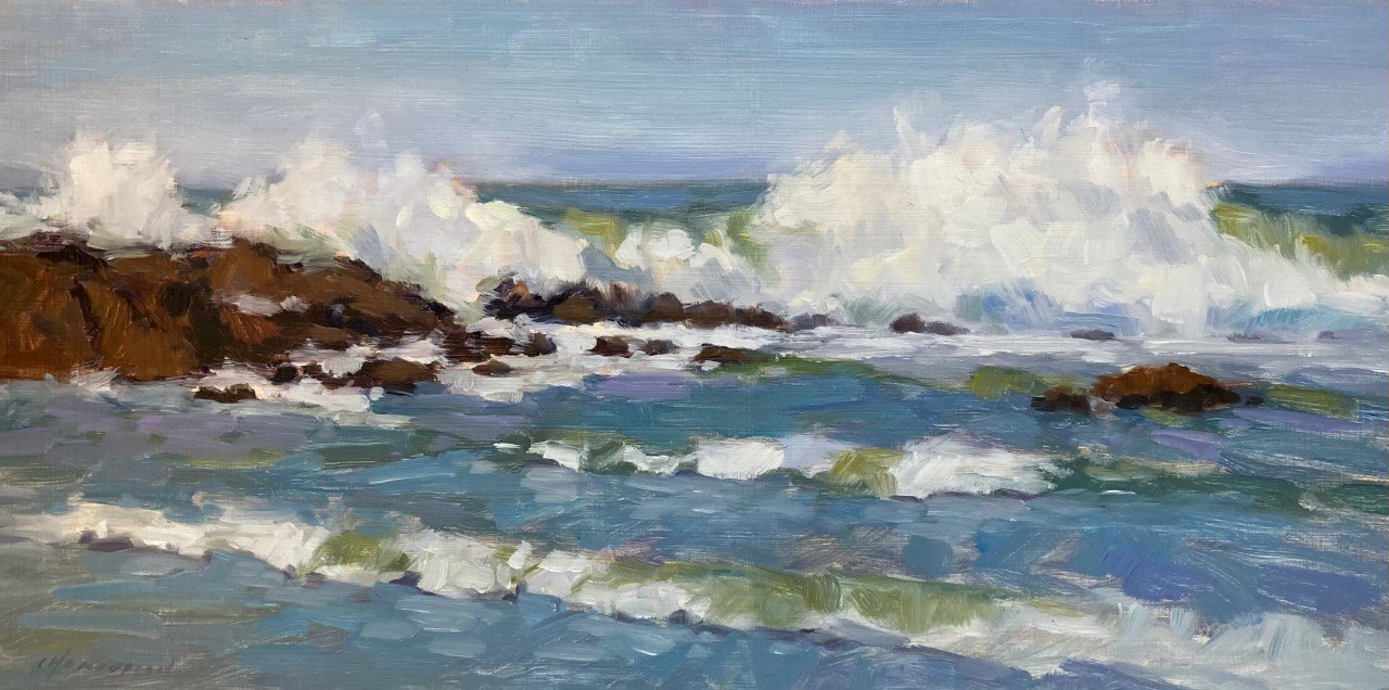 Crashing Waves, Pescadero by Michael Chamberlain