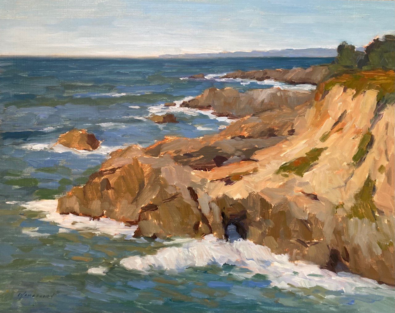 Cliffs of Moss Beach by Michael Chamberlain