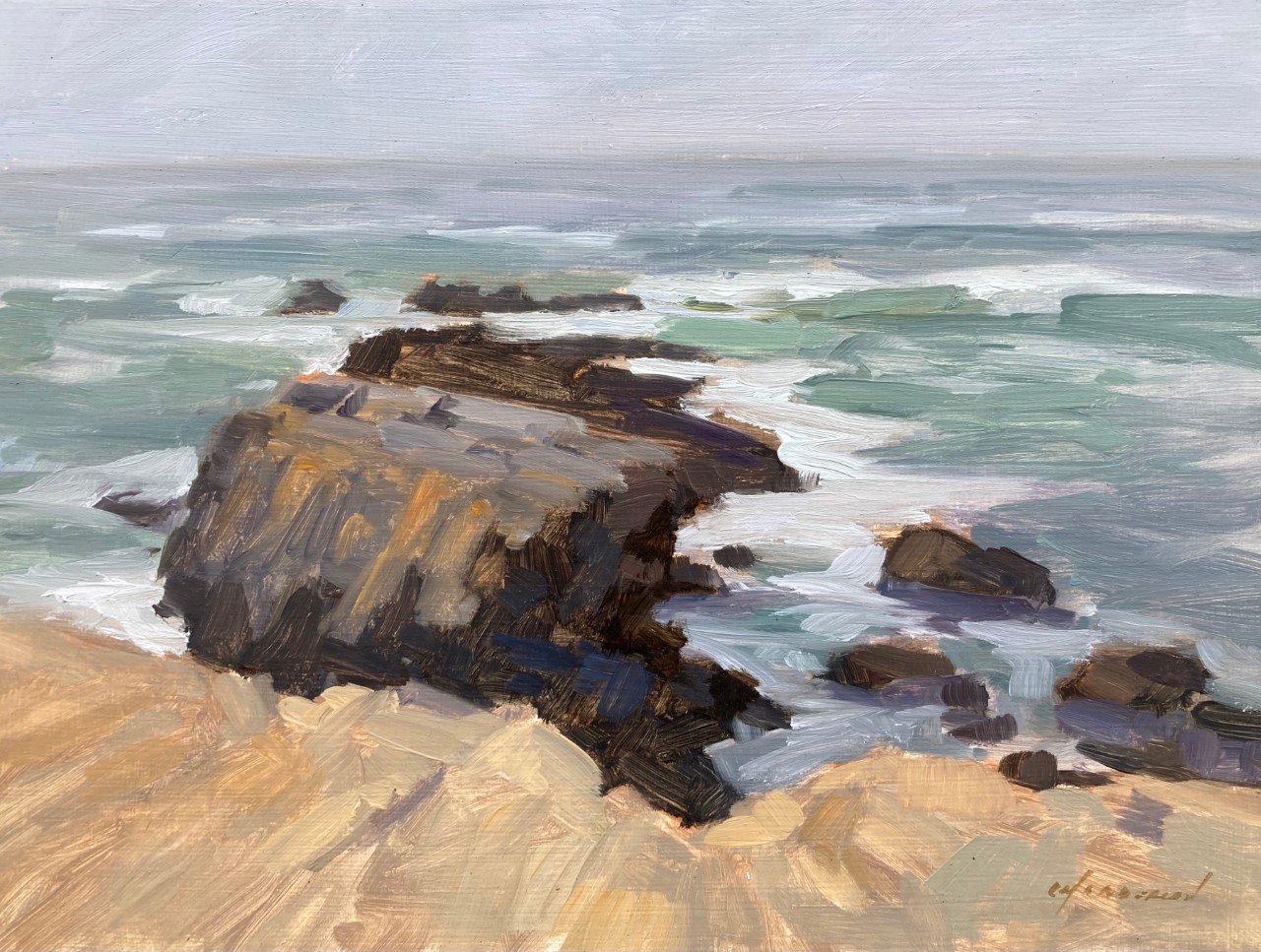 Gray Day, Pescadero by Michael Chamberlain