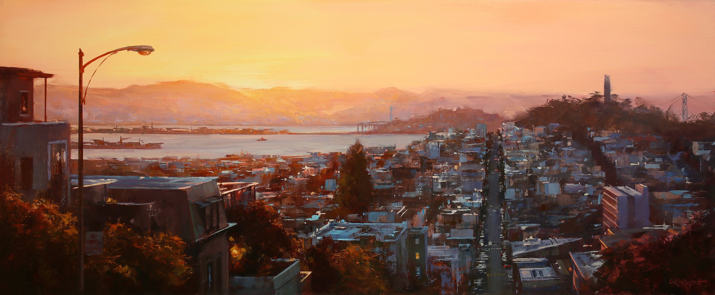 First Light over the Bay by Lindsey Kustusch