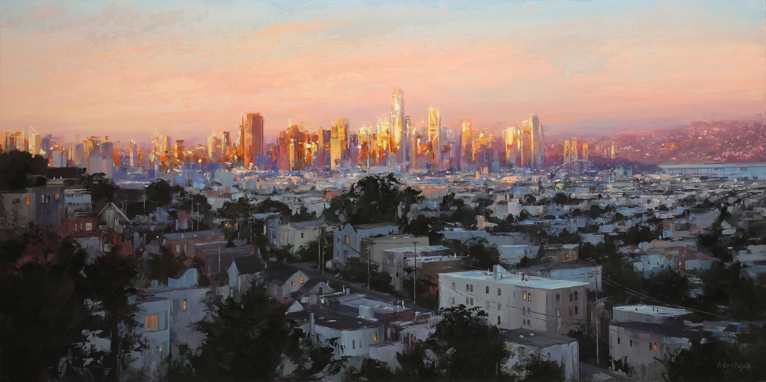 Last Light over the City by Lindsey Kustusch