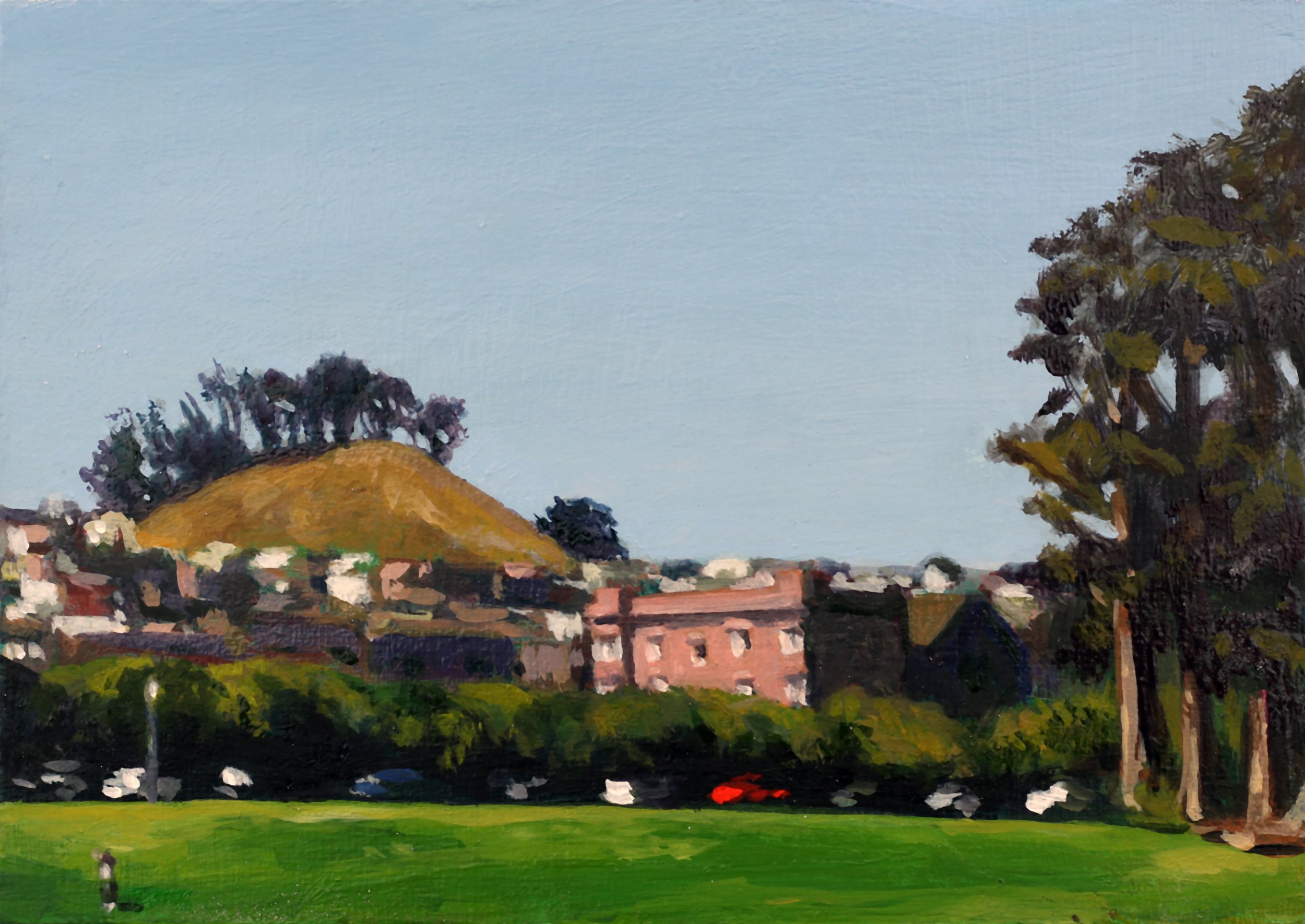 A View of Turtle Hill from the Golden Gate Park Baseball Diamonds by Hugo Kobayashi