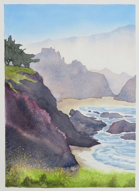 Misty Cliffs by Berenice Iriks