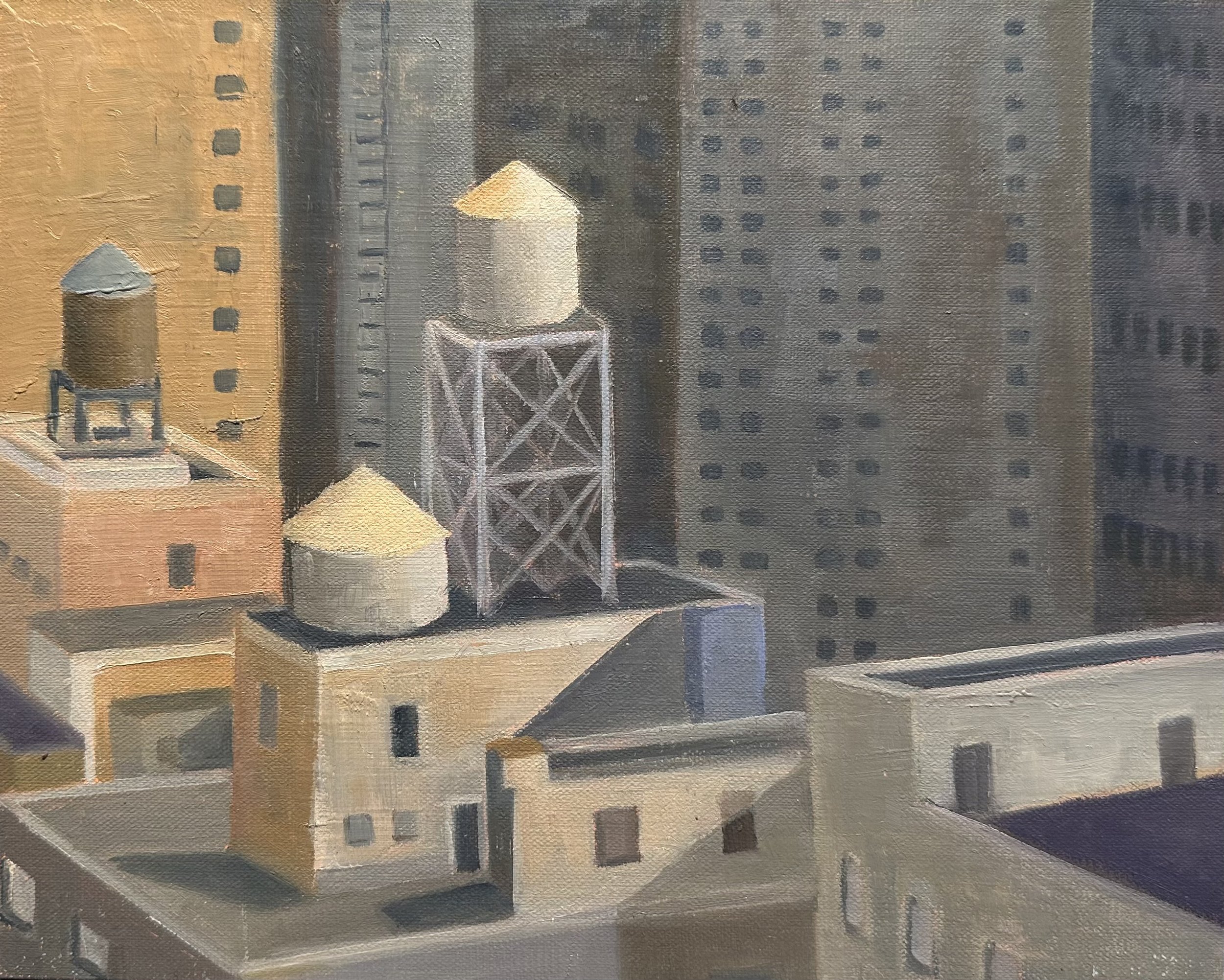 Water Towers, New York City by Carla Roth