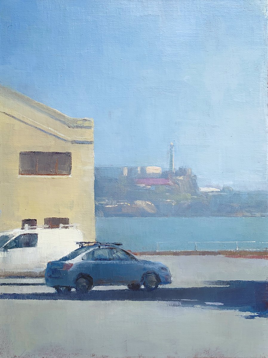 Fort Mason and Alcatraz by Vu Mai