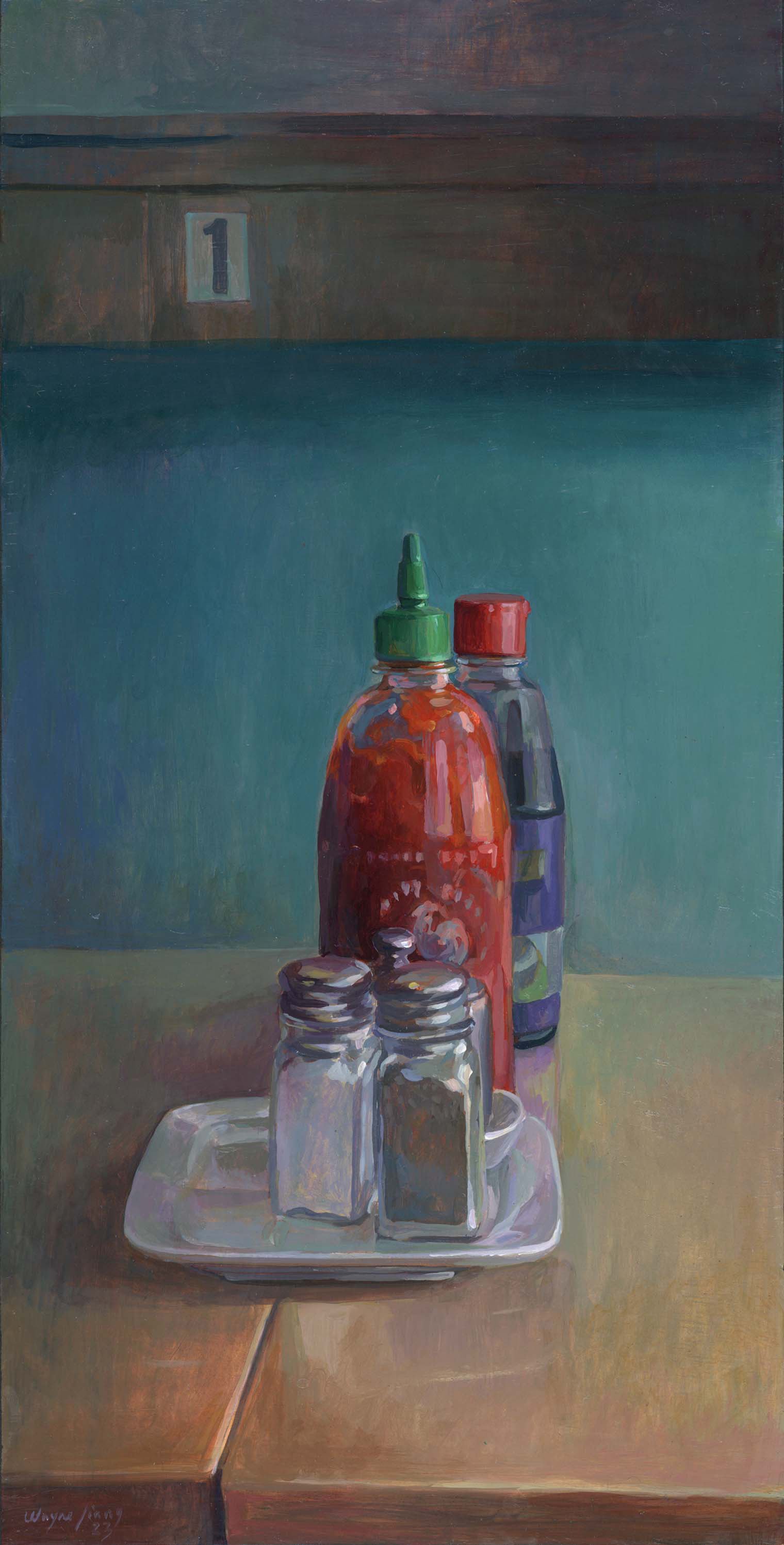 Condiments in Booth #1 by Wayne Jiang