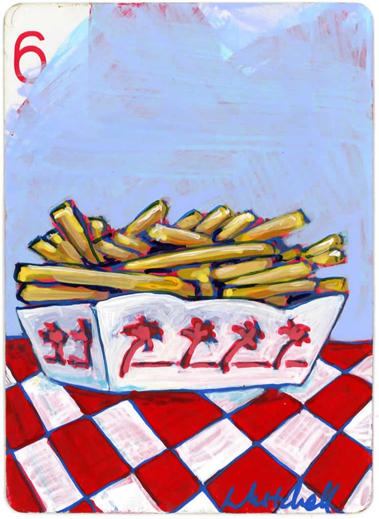 In-N-Out Fries/6 of Diamonds by Libby Mitchell