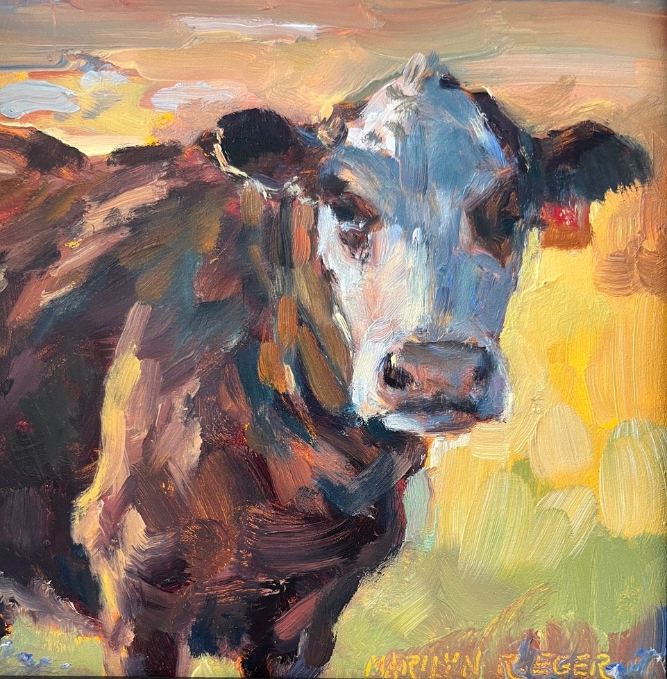 Curious Cow 3 by Marilyn Eger