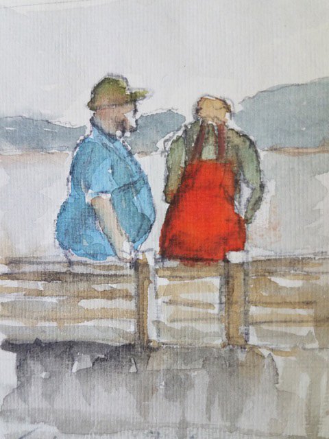Fishermen, Bodega Bay by Monica Schwalbenberg-Pena