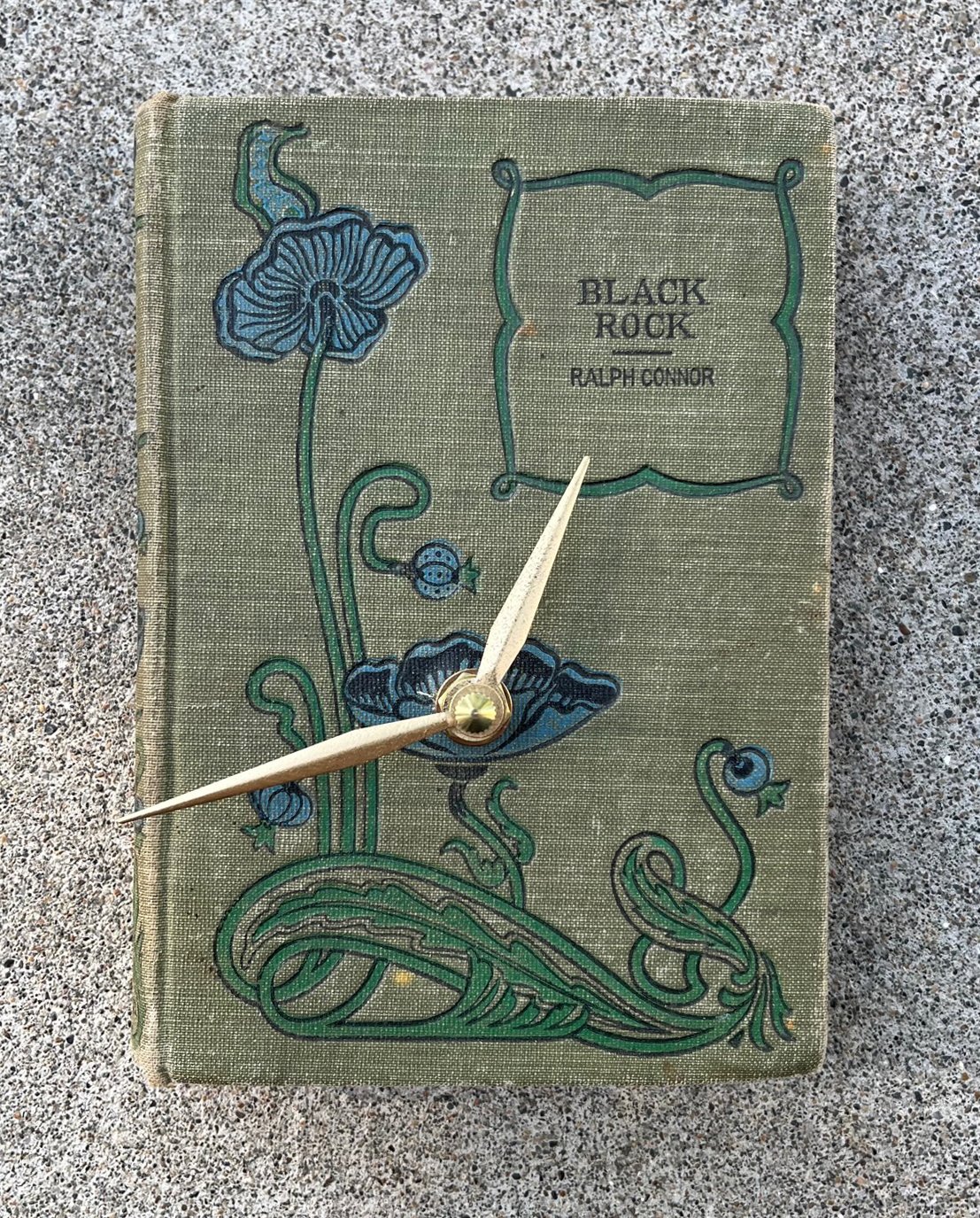 Black Rock Book Clock by Jim Rosenau