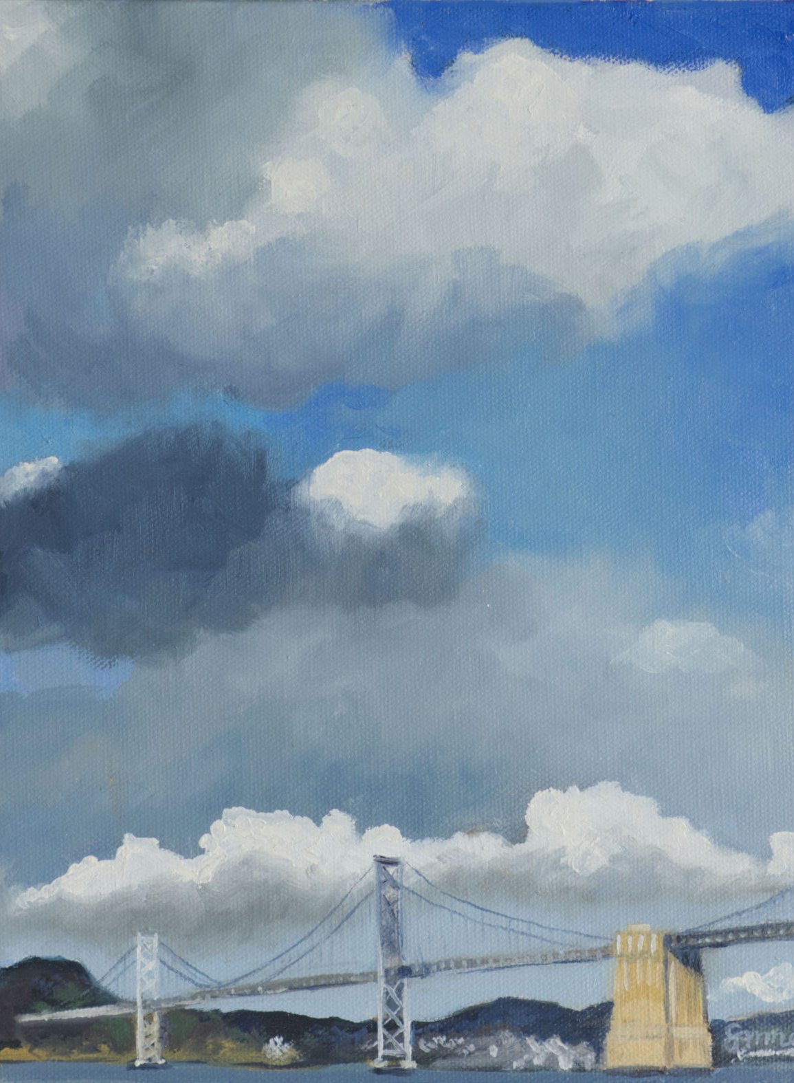 Clouds over the Bay Bridge by Susanne Friedrich