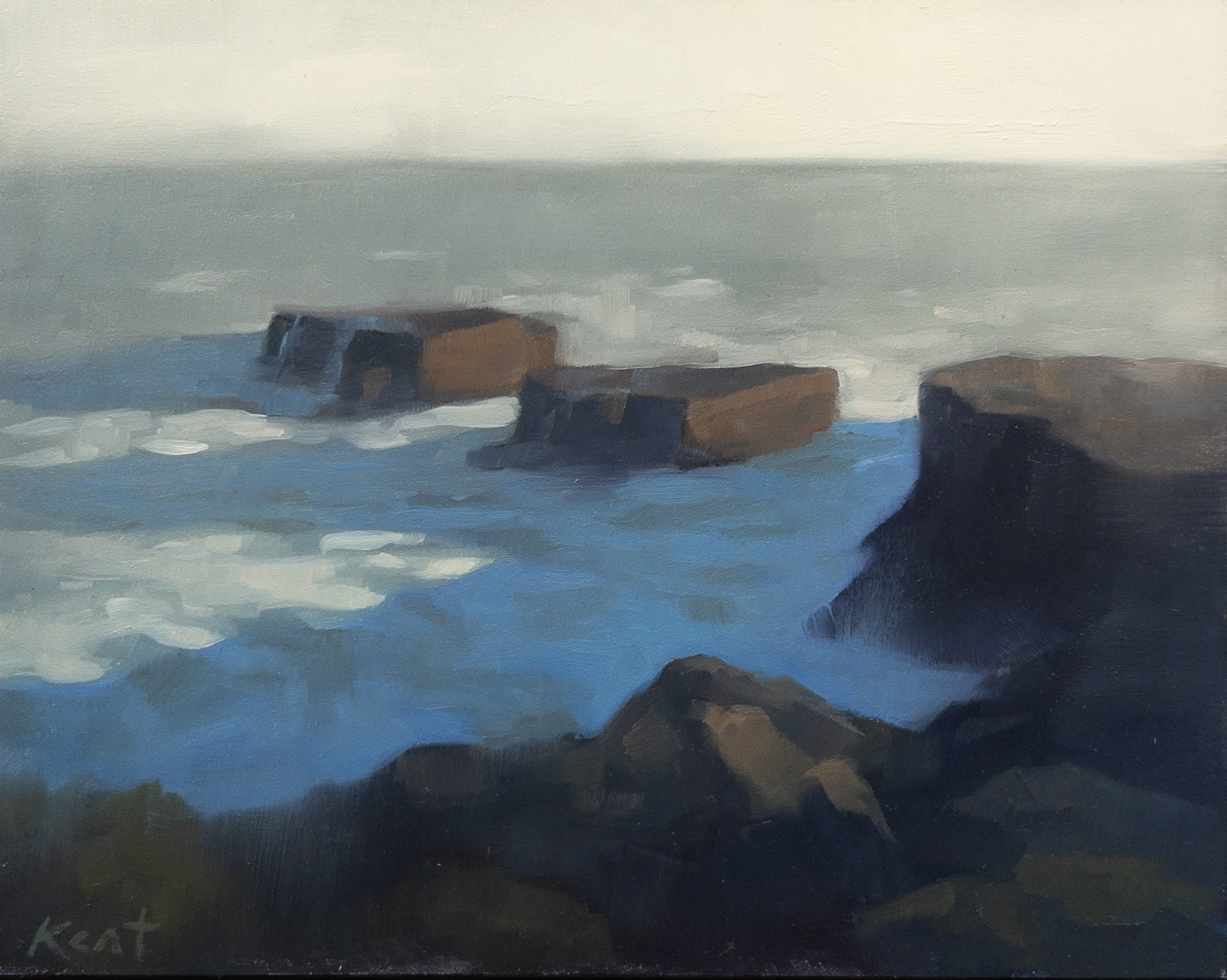Last Light over the Cliffs by Christina Kent