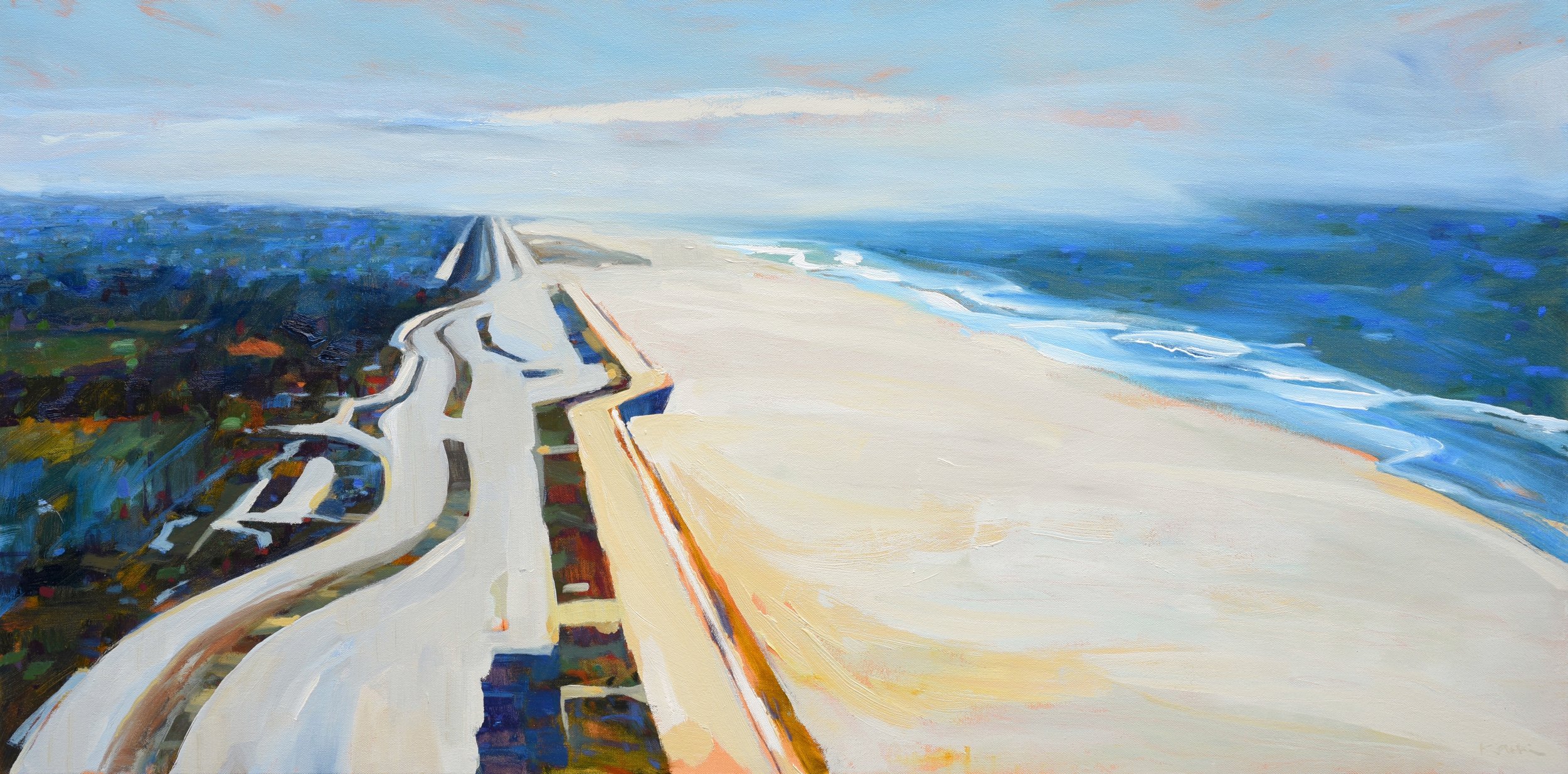 The Great Highway and Ocean Beach by Kanna Aoki