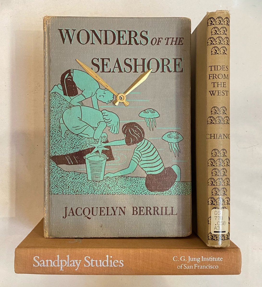 Wonders of the Seashore Book Clock by Jim Rosenau