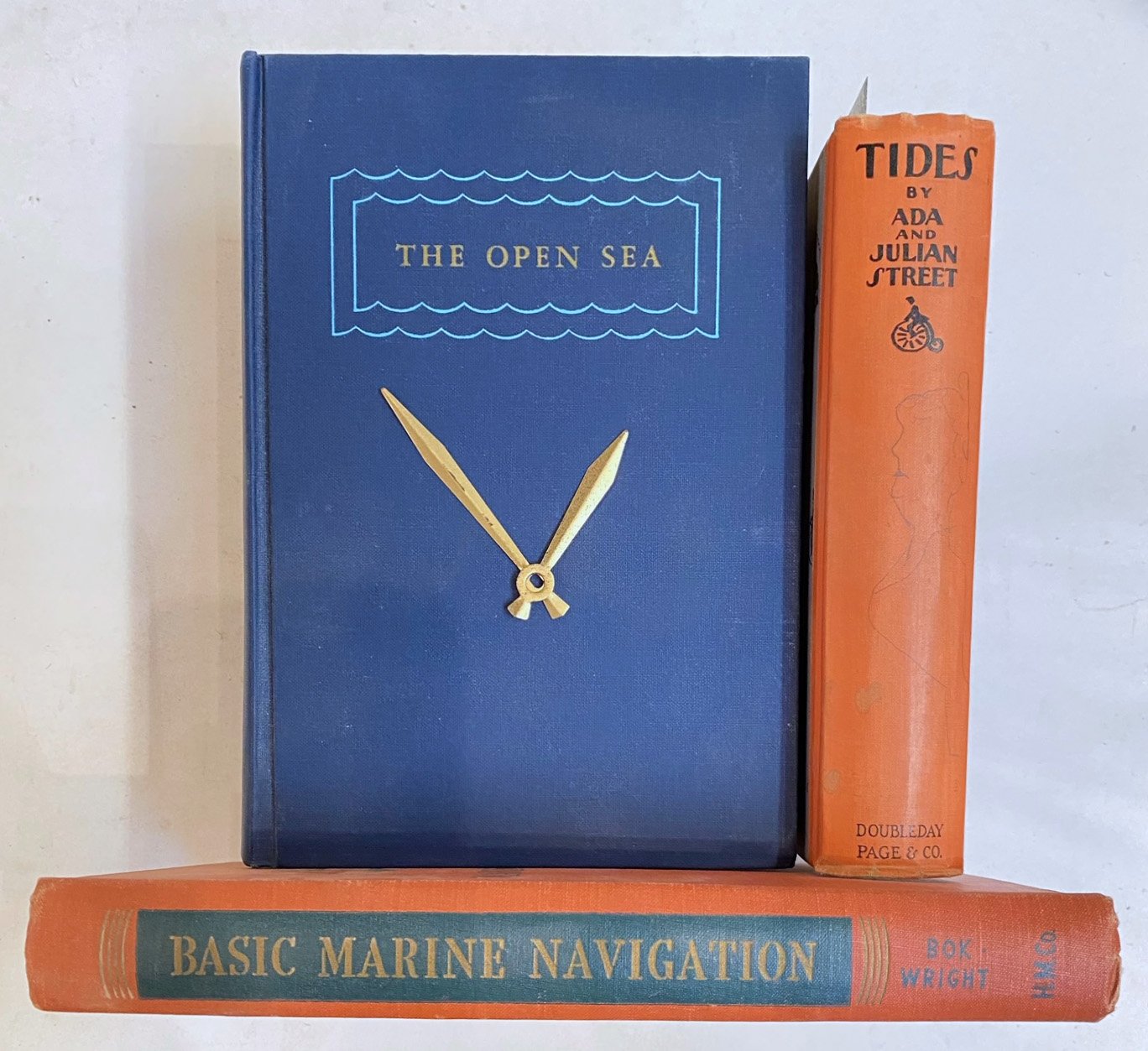 The Open Sea Book Clock by Jim Rosenau