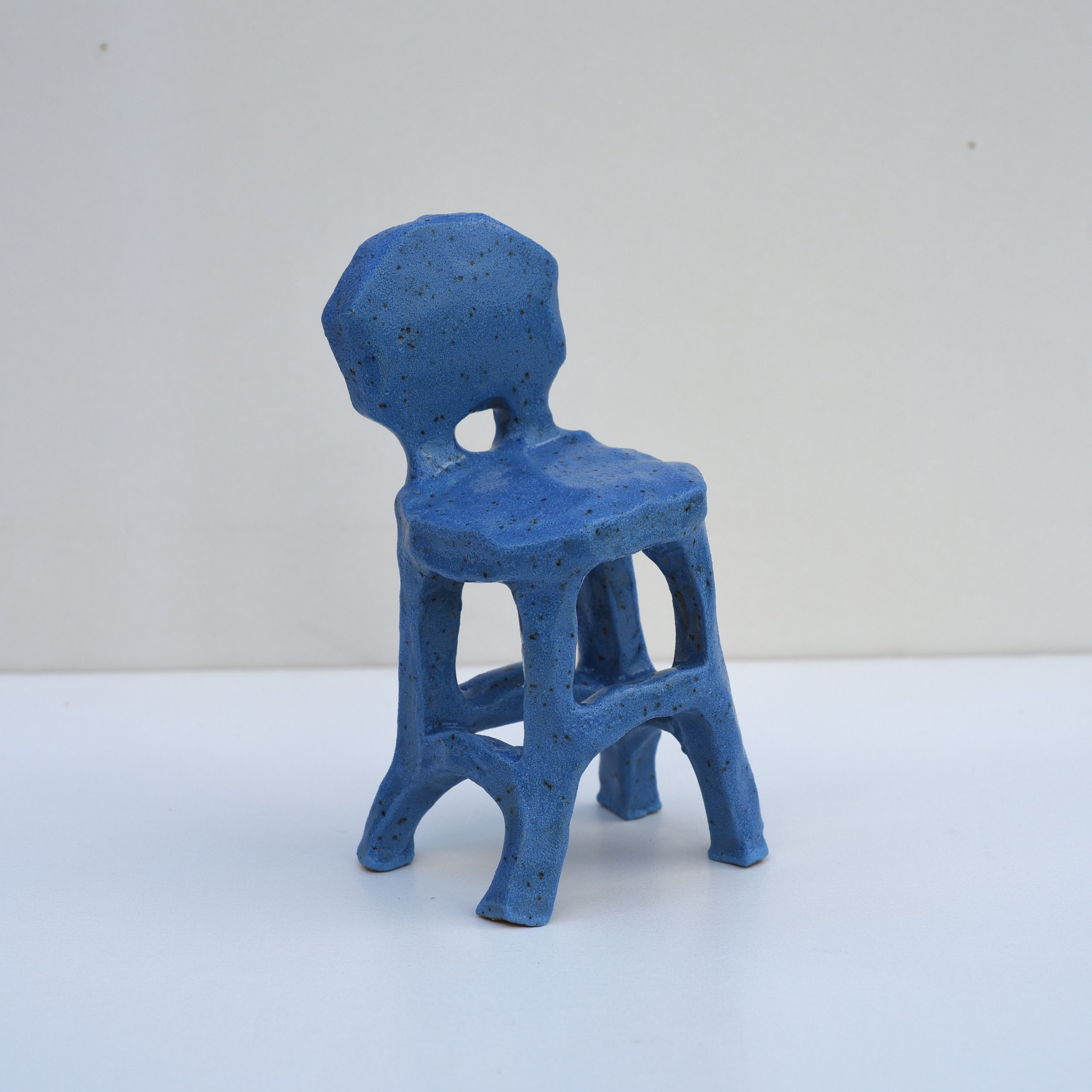 Cobalt Bar Stool by Kanna Aoki