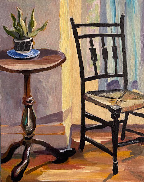 Interior with Chair by Mittie Cuetara
