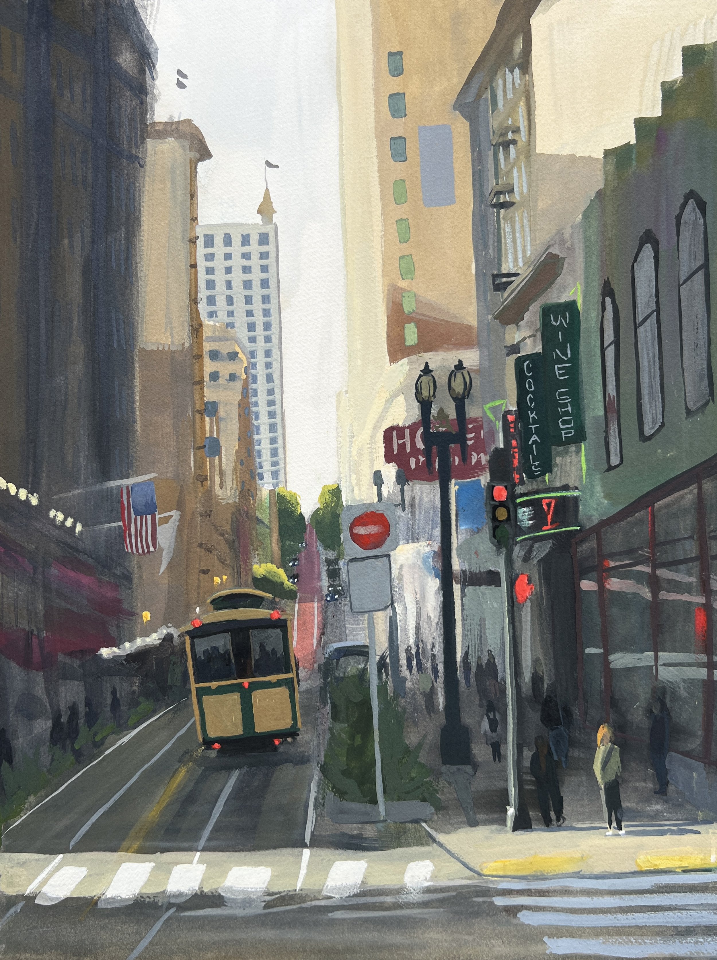 Afternoon on Powell Street by Heather Martin