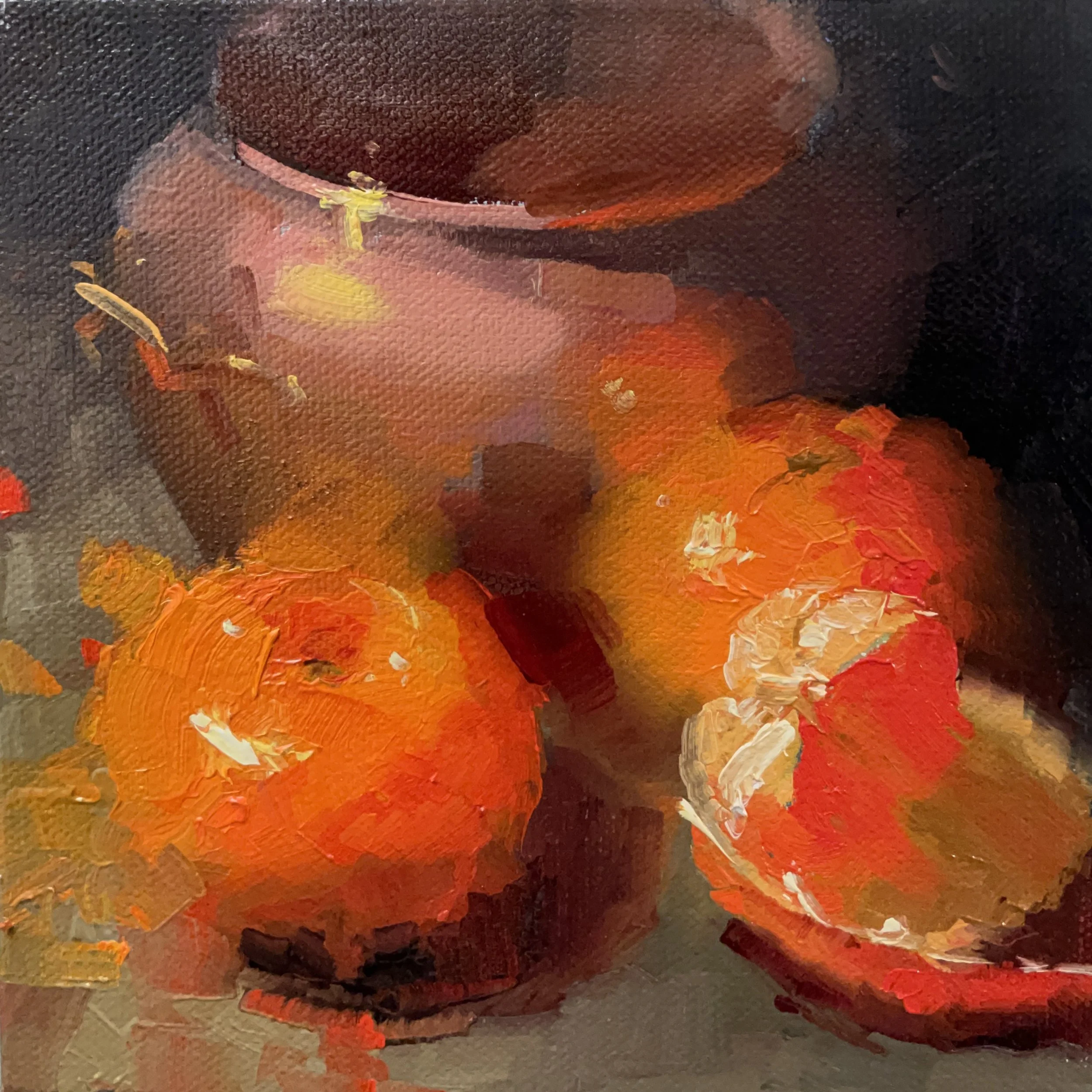 Copper with Tangerines by Carol Tarzier