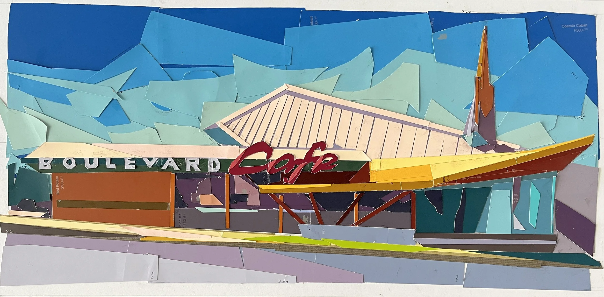 Boulevard Café by Jeff Dikio