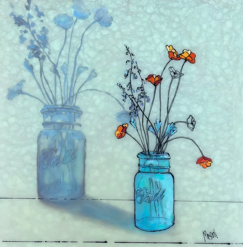 Ball Jar Shadow by Karen Mason