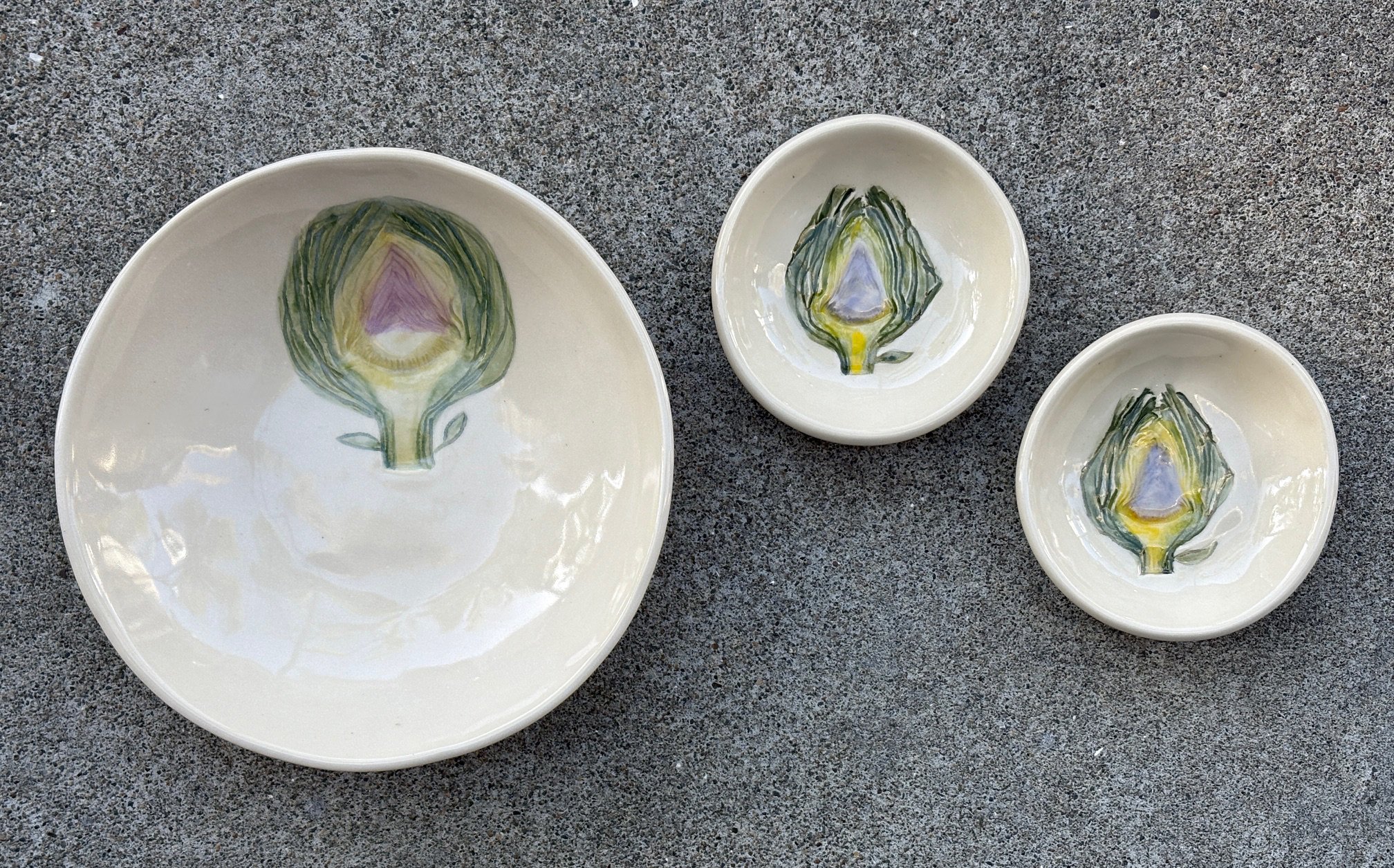Artichoke Bowls by Lorna Newlin