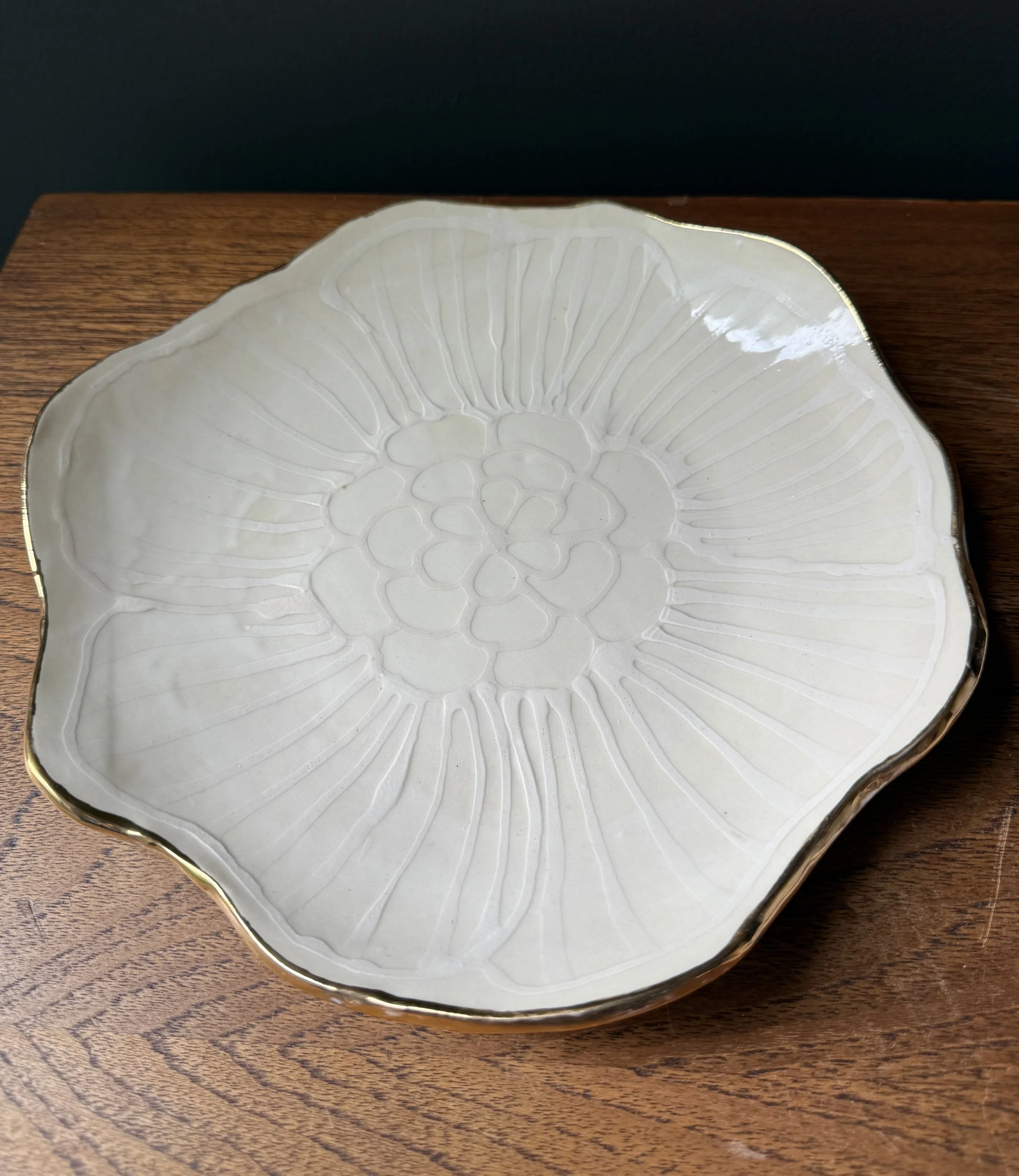 Flower-Shaped Platter by Nicole Hsieh