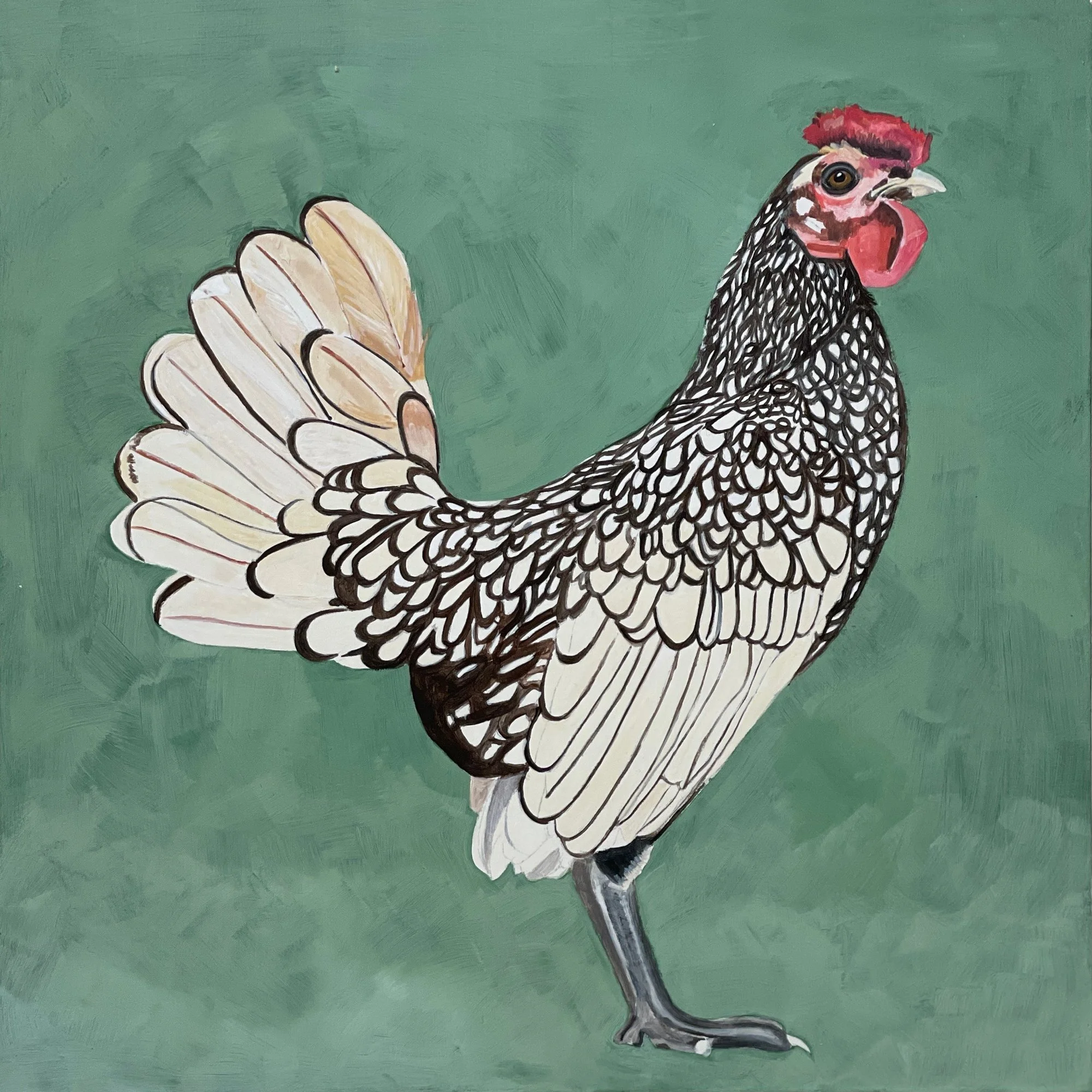 Chicken at Attention by Kath Balamuth