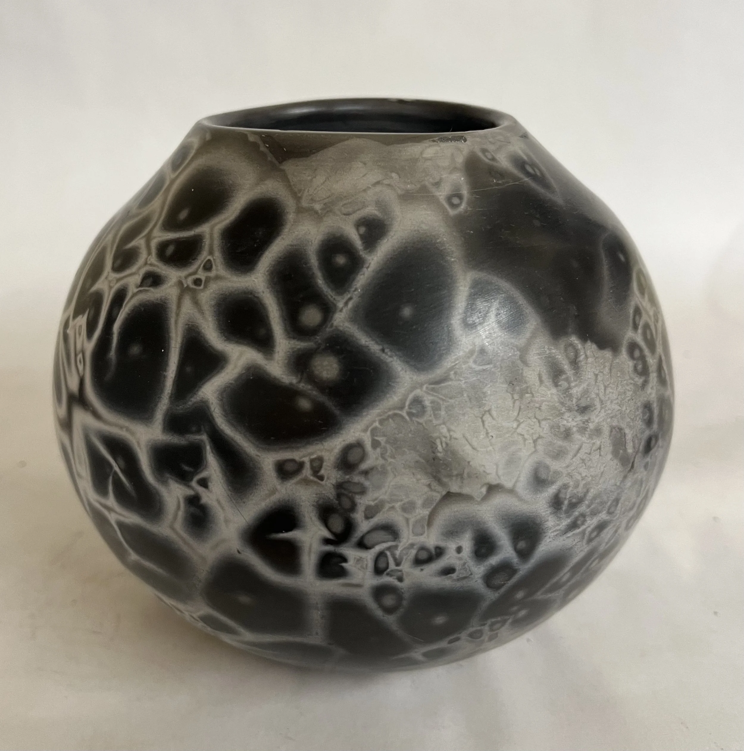 Candy Raku Vessel by Margo Scarpulla