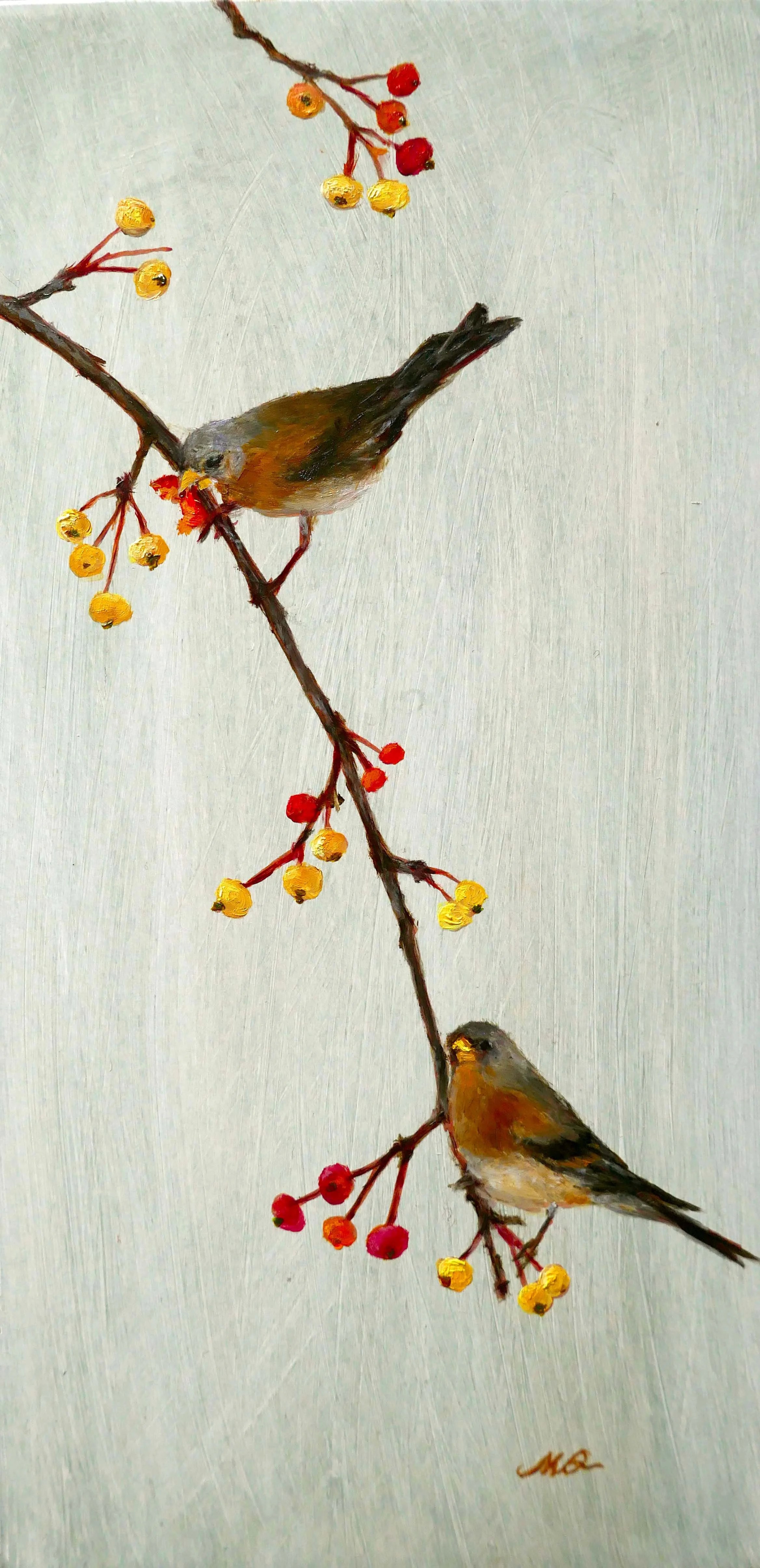 Visitors in Winter by Qing Miao