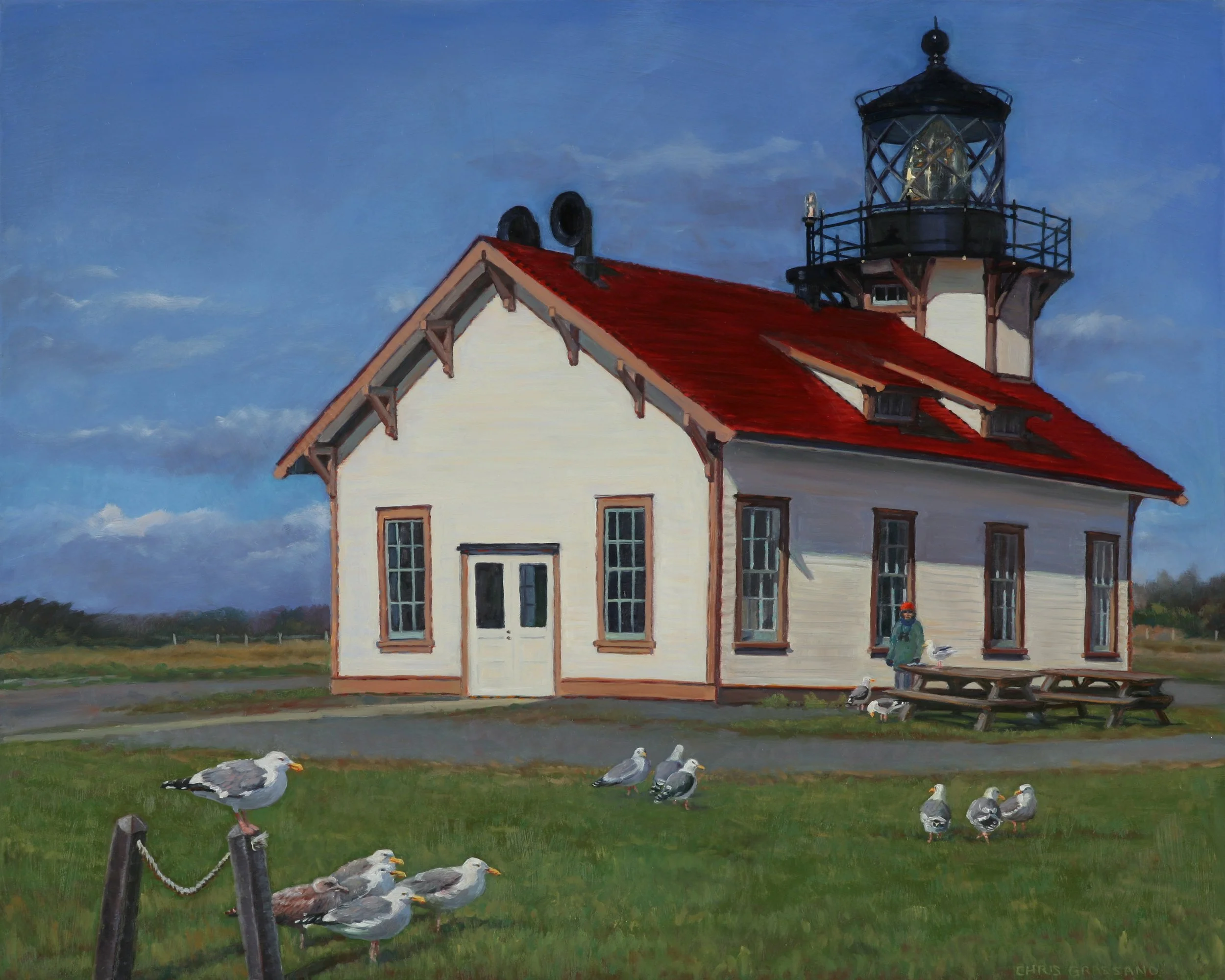 Bird Watching: Point Cabrillo Lighthouse by Chris Grassano