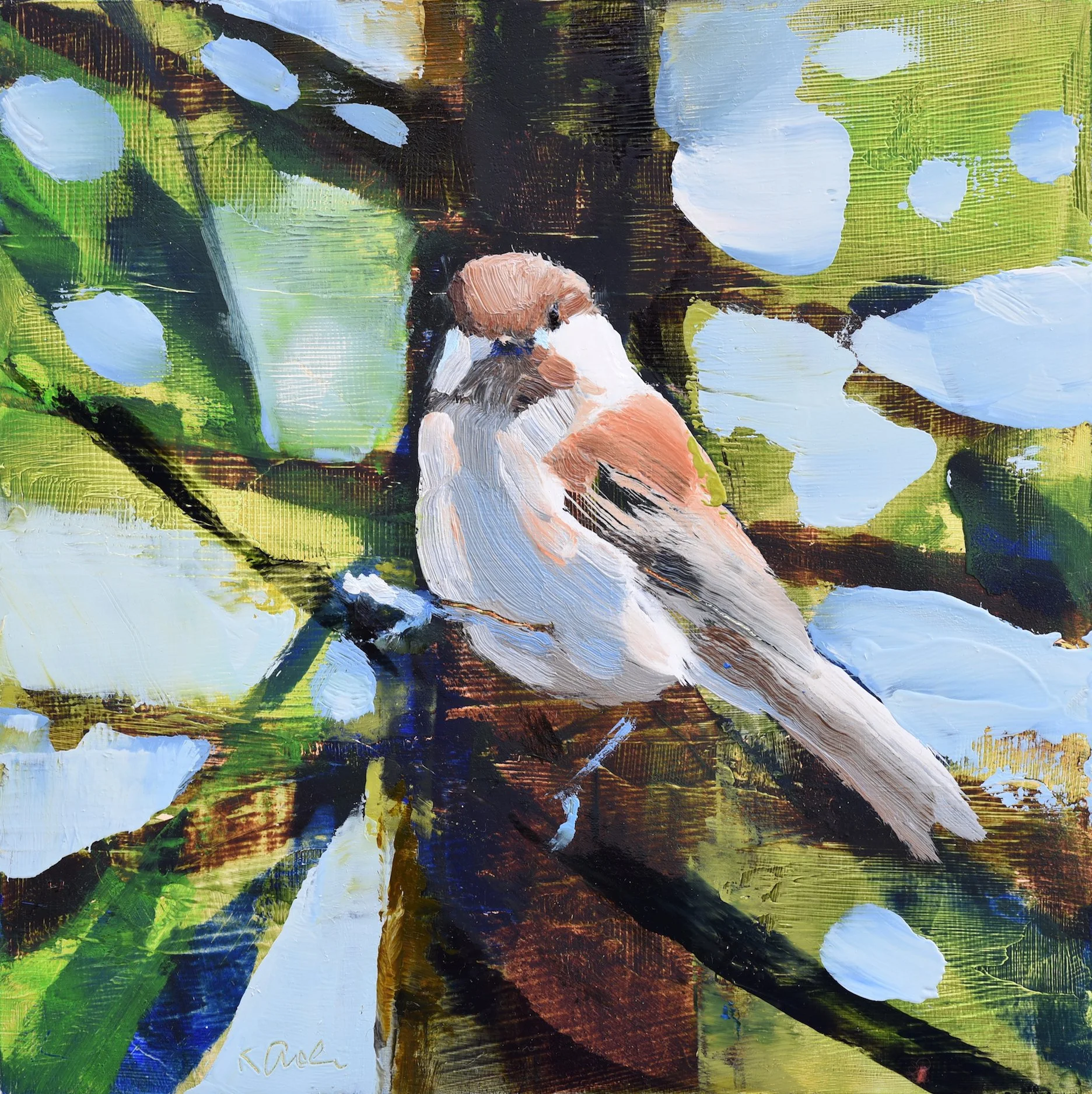 Redwood Chickadee by Kanna Aoki