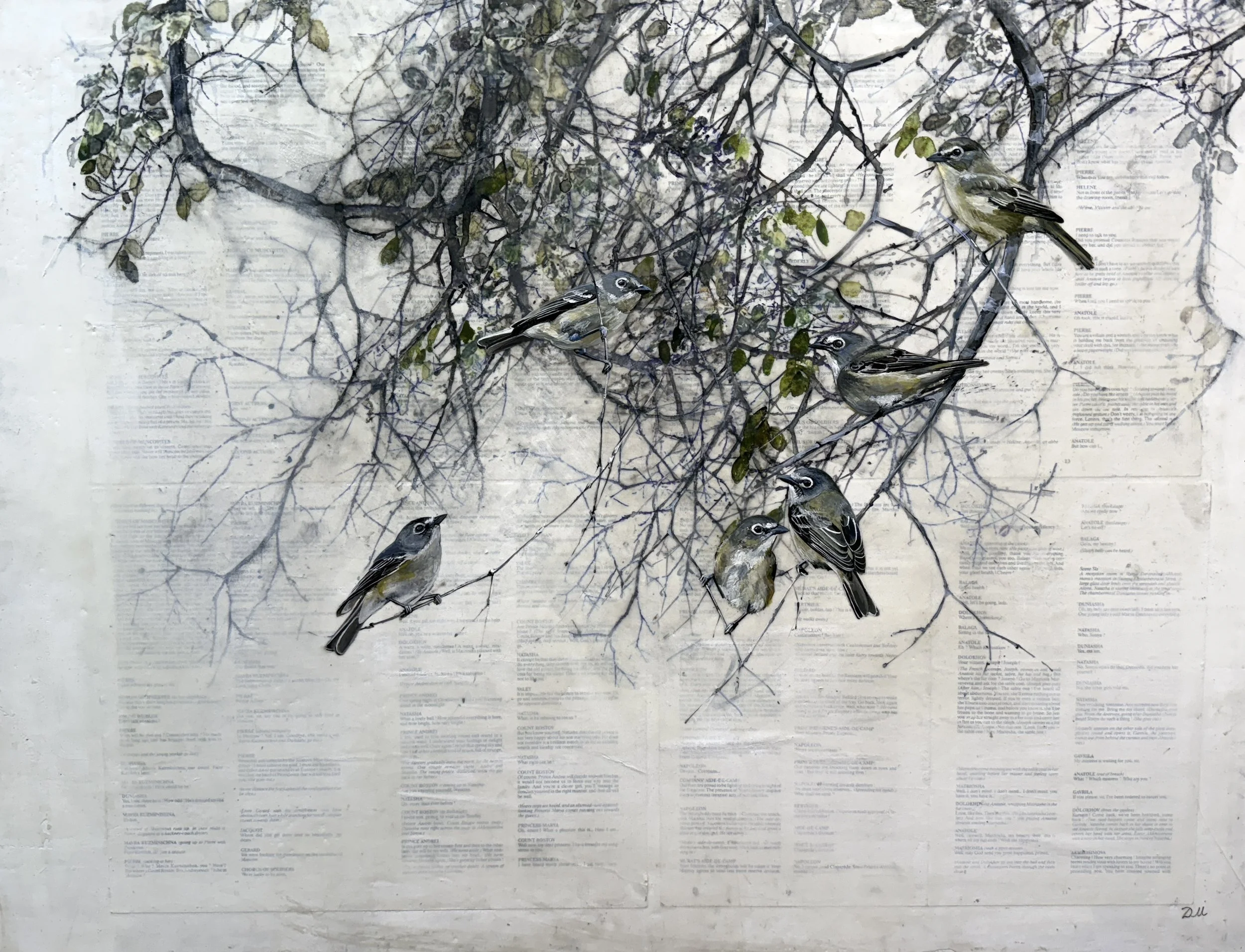 Green Oak Branch by Diana Majumdar