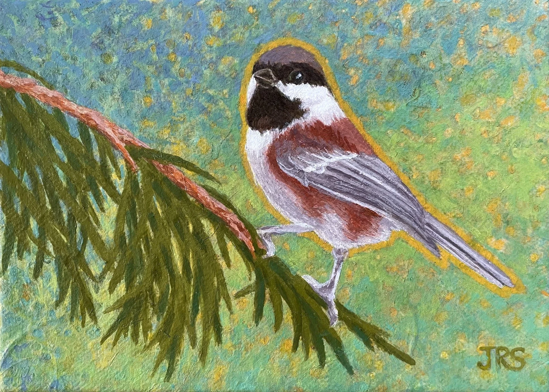 Chickadee, Aglow by Jeanne Rosen Sofen