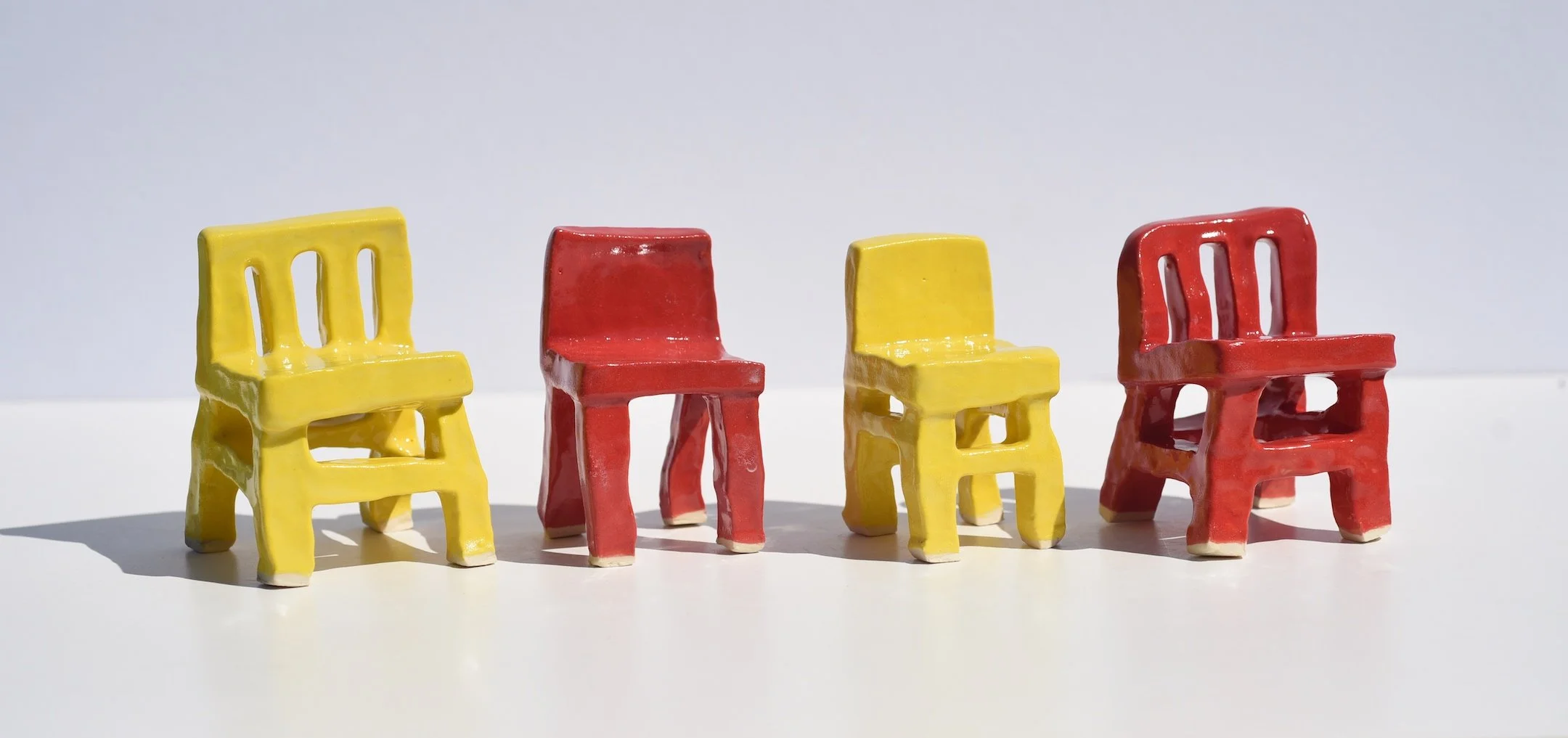Red & Yellow Chairs by Kanna Aoki