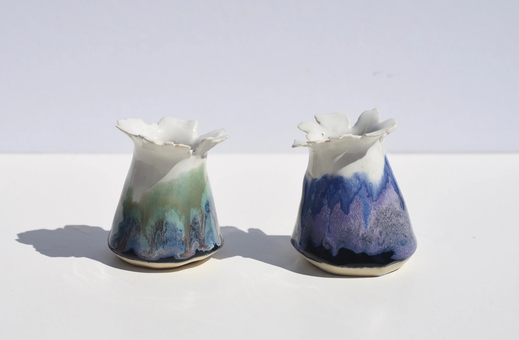 Teepee Bud Vases 1 & 2 by Kanna Aoki
