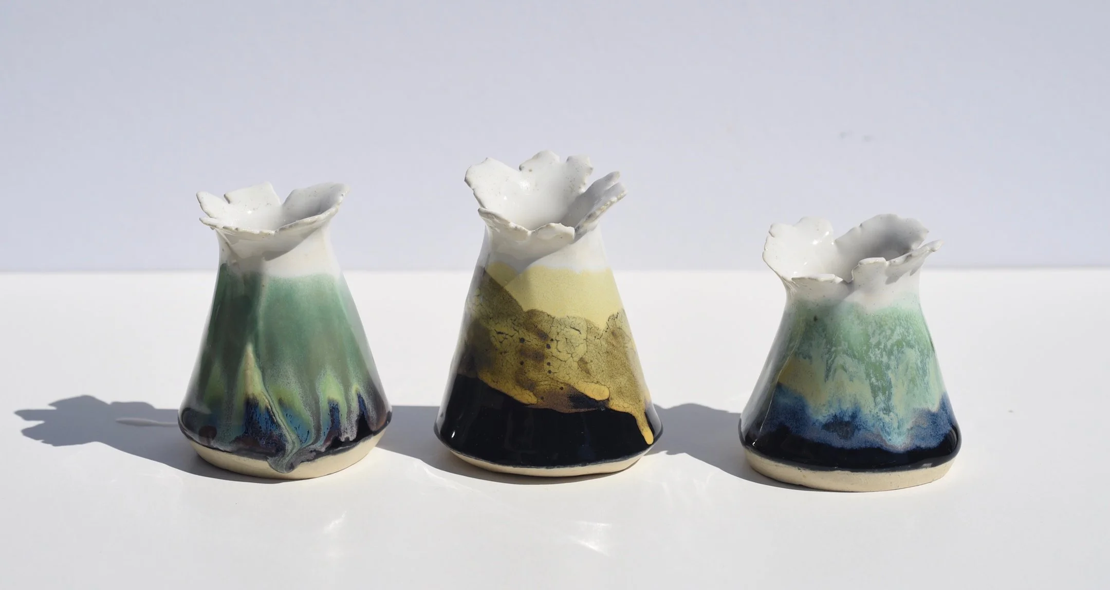 Teepee Bud Vases 3-5 by Kanna Aoki