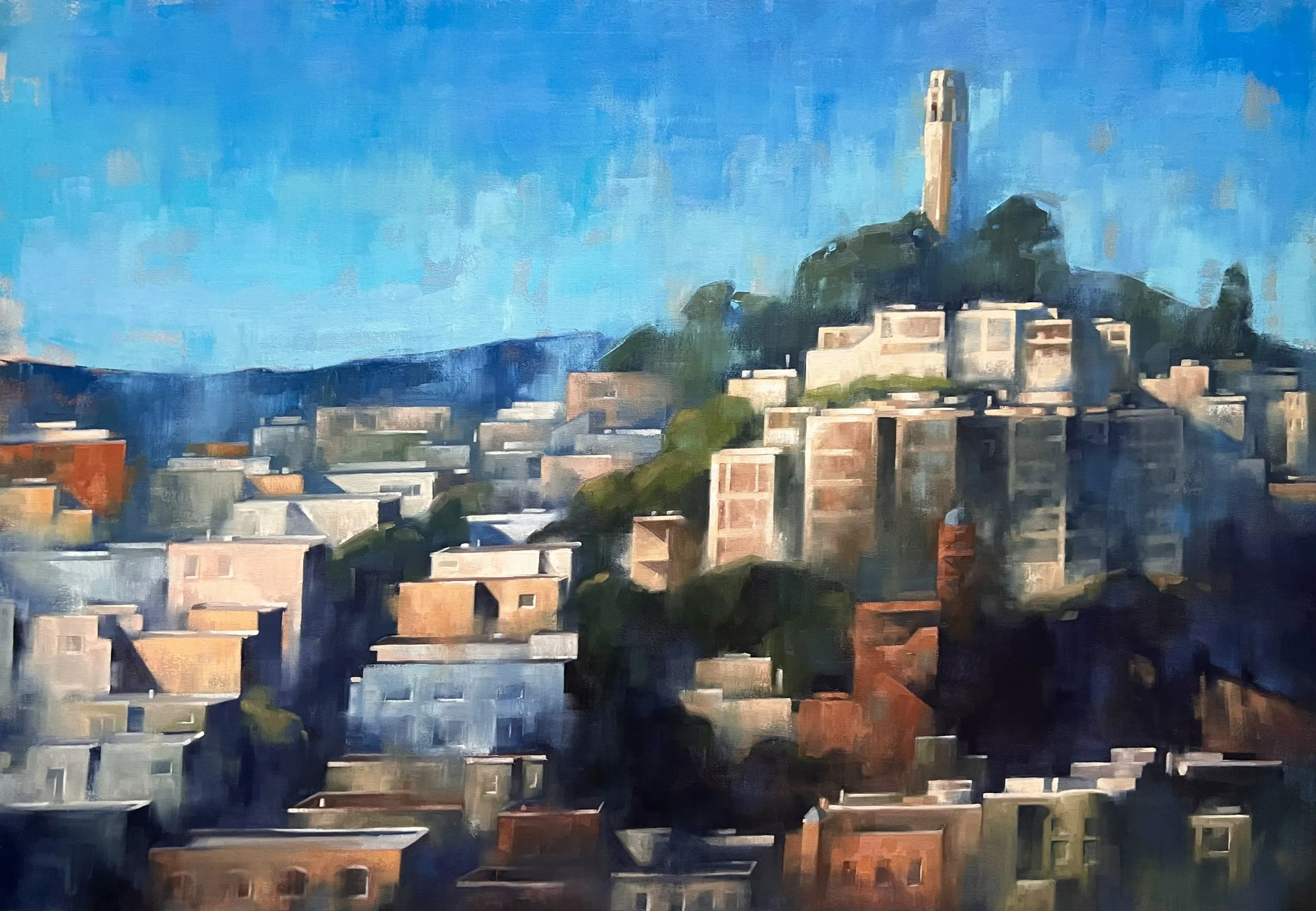 Blue Sky over Telegraph Hill by Christina Kent