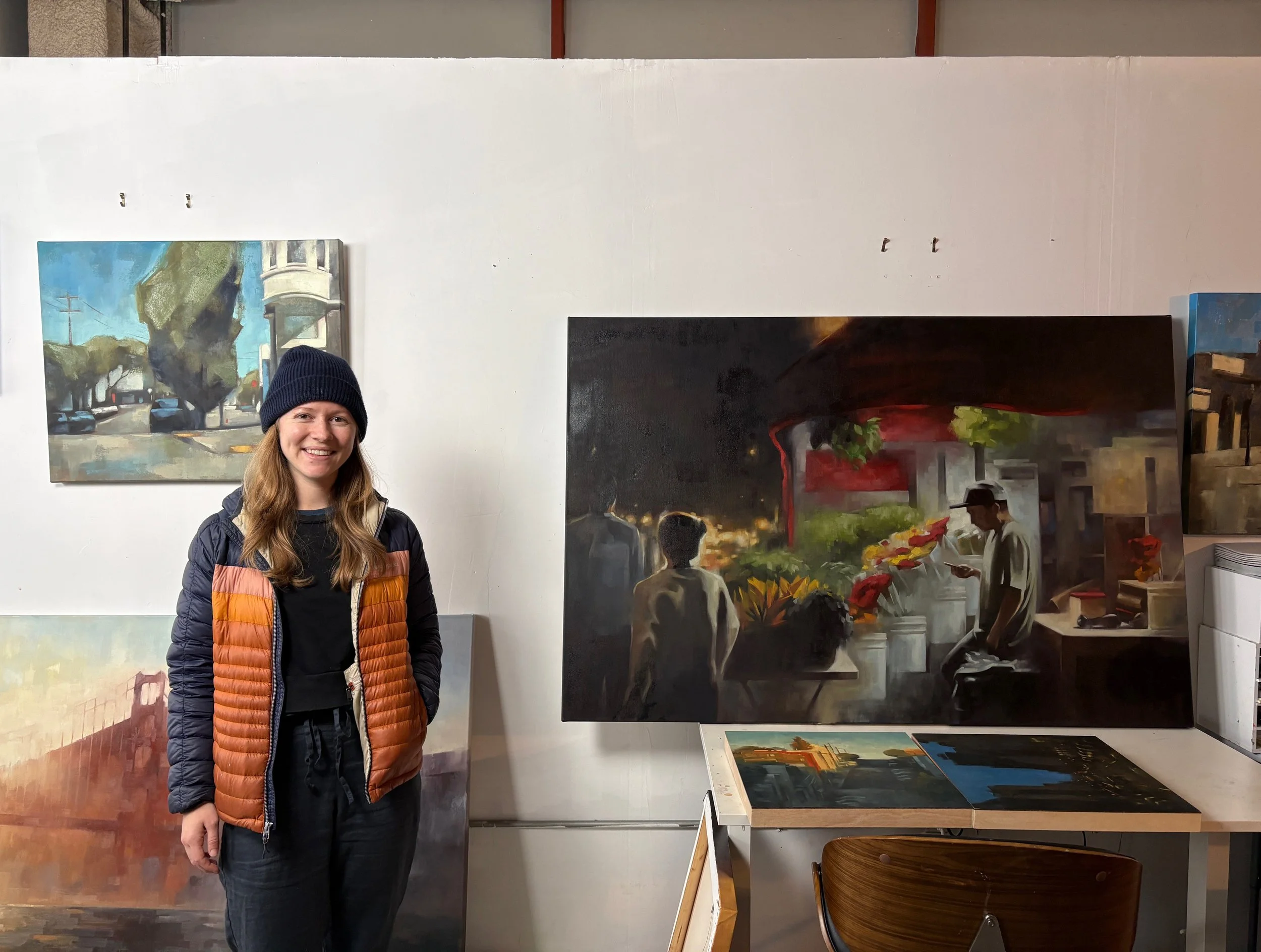 Christina Kent in her San Francisco studio, December 2025