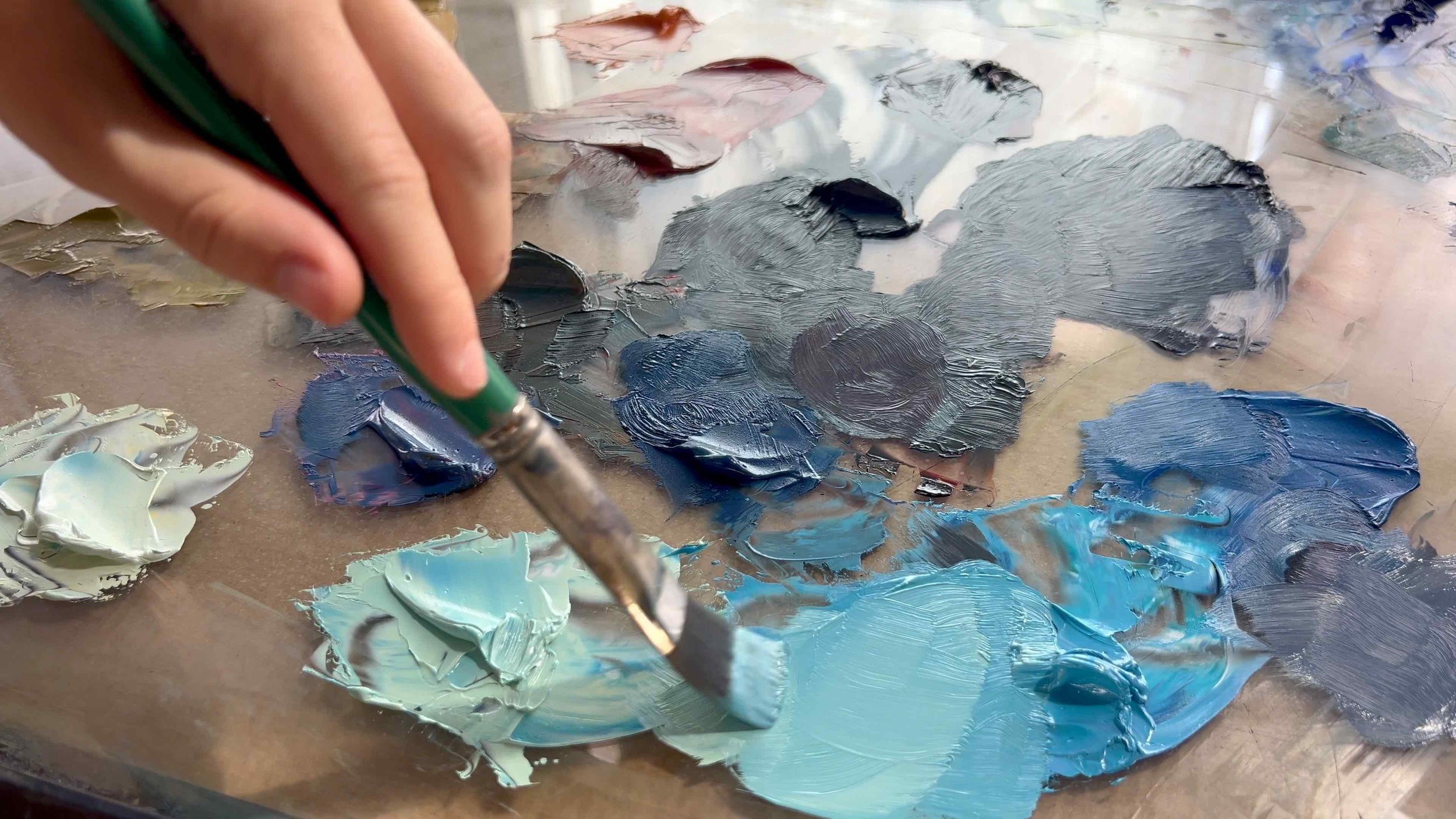 Christina's painting palette