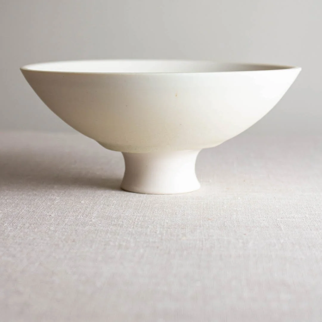 Crystalline Matte Pedestal Vessel by Lisa Fleming